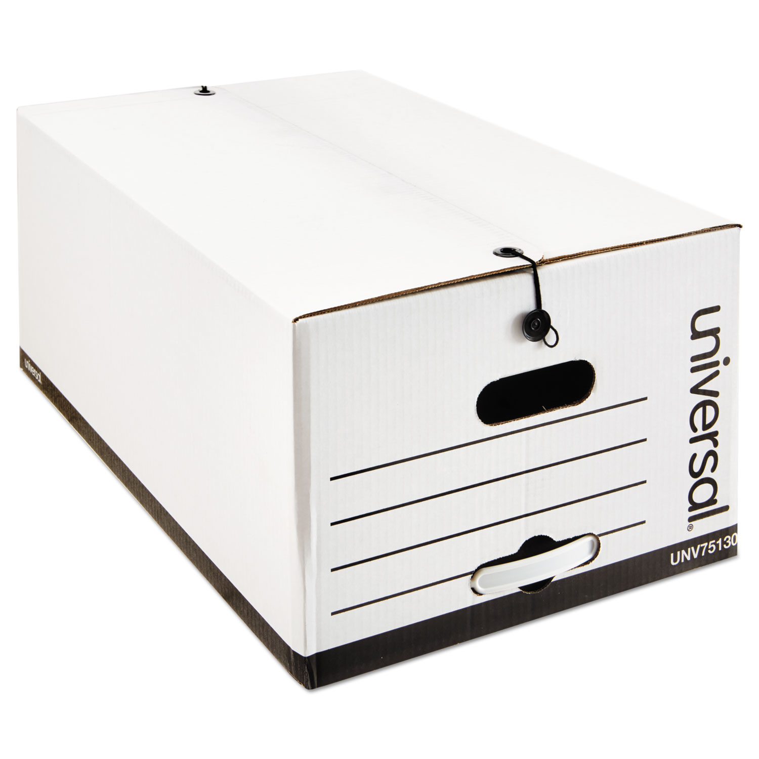  Universal 7513002 Economical Easy Assembly Storage Files, Legal Files, White, 12/Carton (UNV75130) 