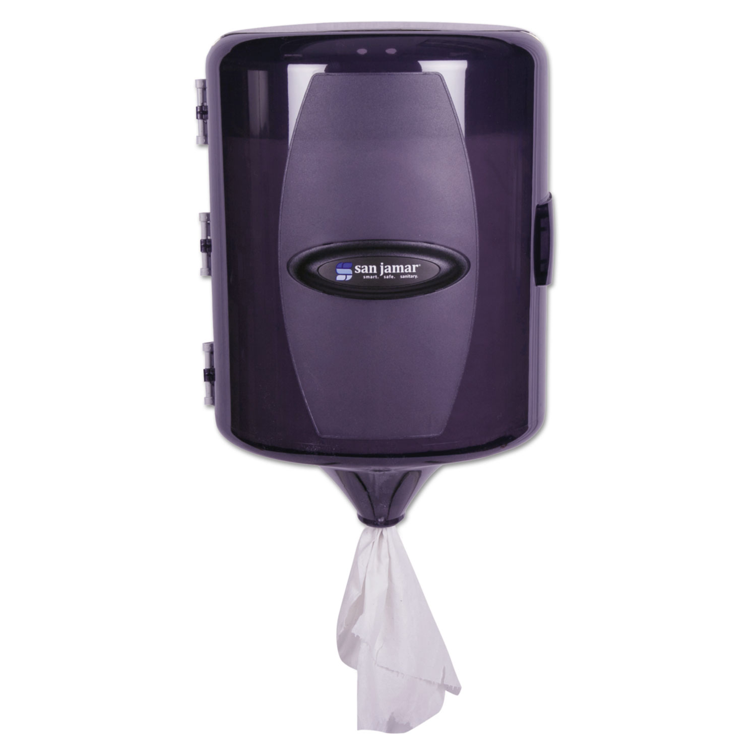  San Jamar SAN T410TBK Adjustable Centerpull Towel Dispenser, 9 5/8 x 9 3/8 x 13 3/8, Black Pearl (SJMT410TBK) 