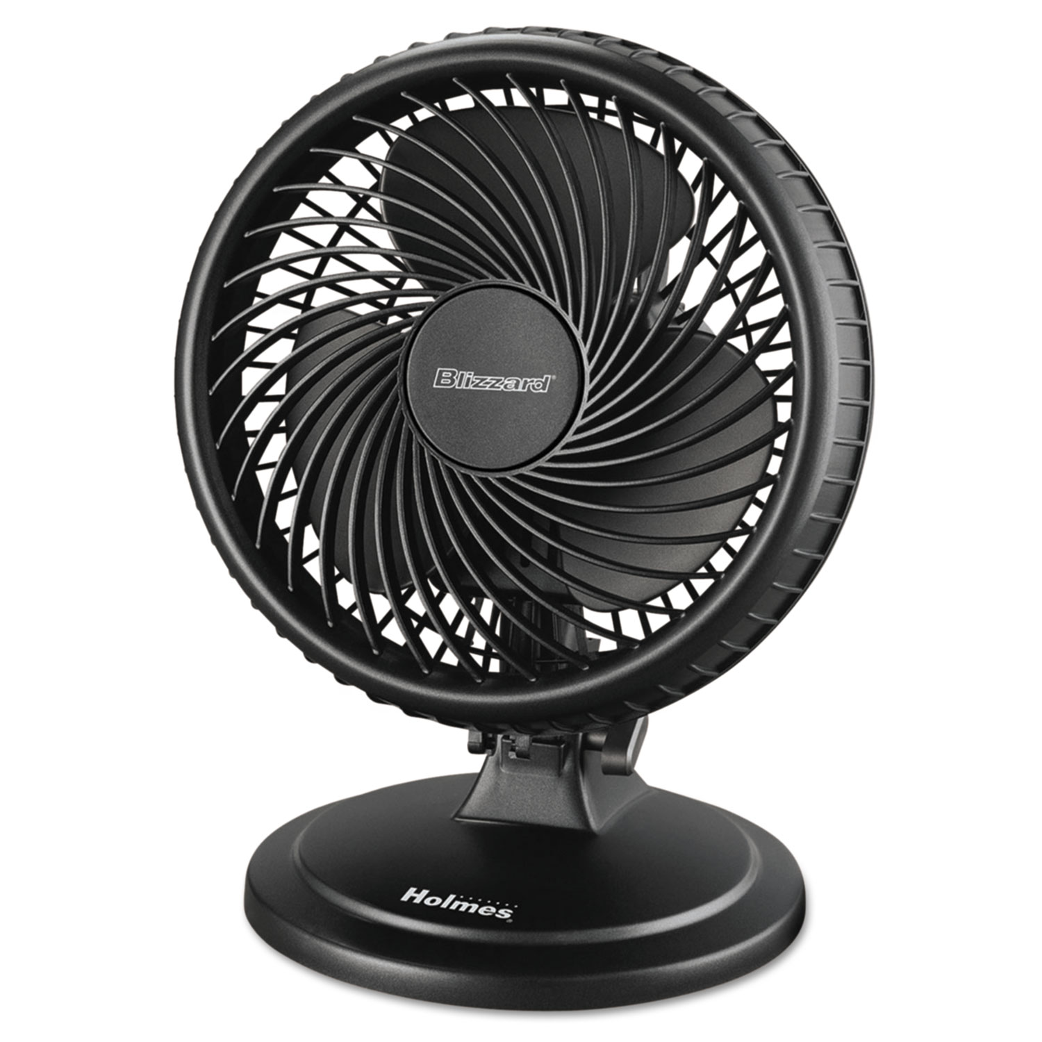 Lil' Blizzard 7" Two-Speed Oscillating Personal Table Fan, Plastic, Black