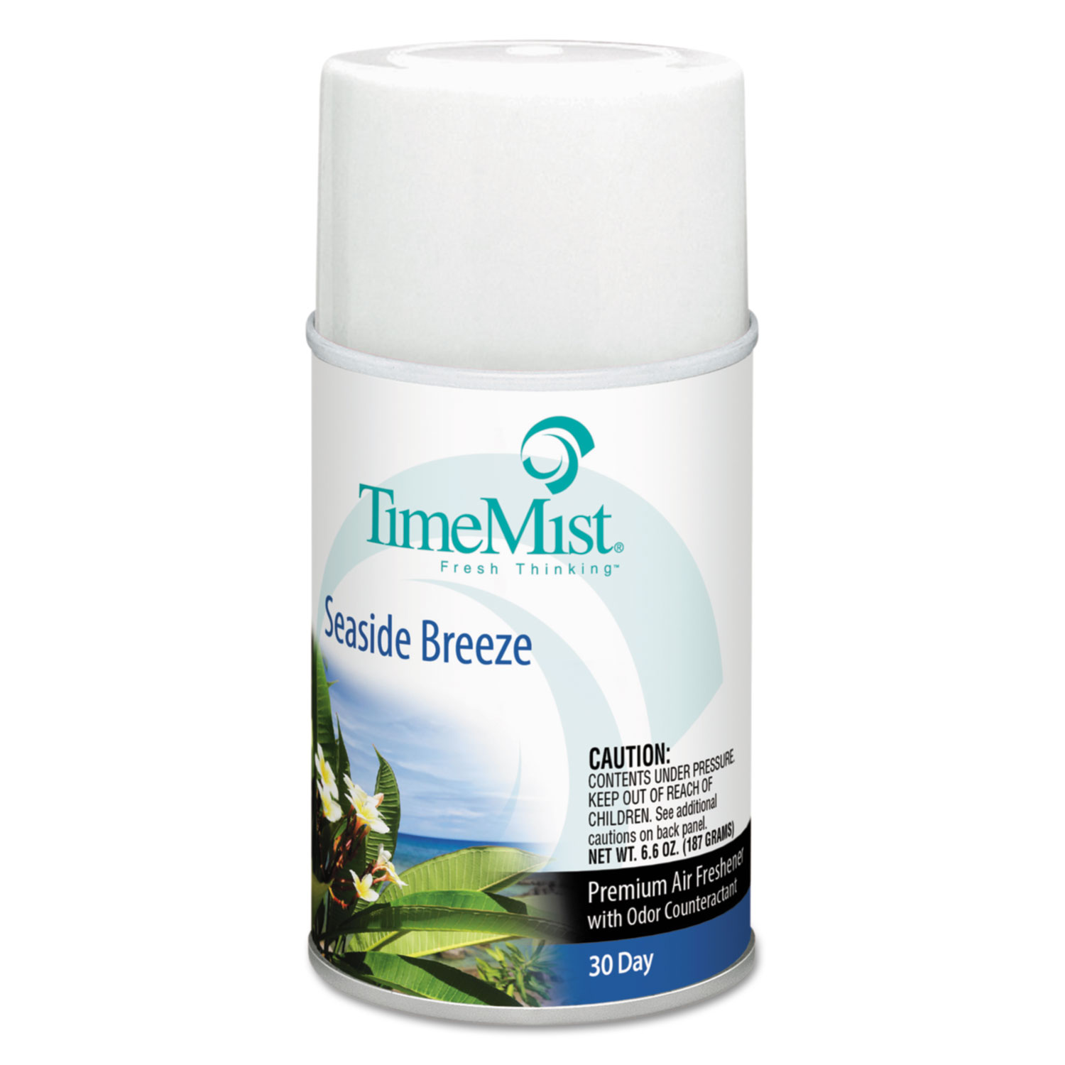  TimeMist 1048494 Premium Metered Air Freshener Refill, Seaside Breeze, 6.6 oz Aerosol, 12/Carton (TMS1048494) 