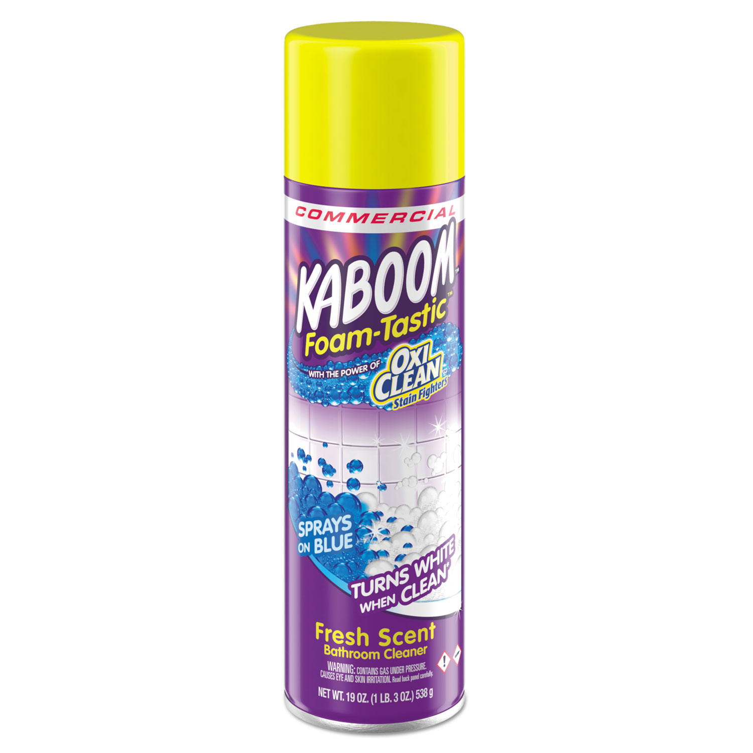  Kaboom 57037-00071 Foamtastic Bathroom Cleaner, Fresh Scent, 19 oz Spray Can (CDC5703700071EA) 