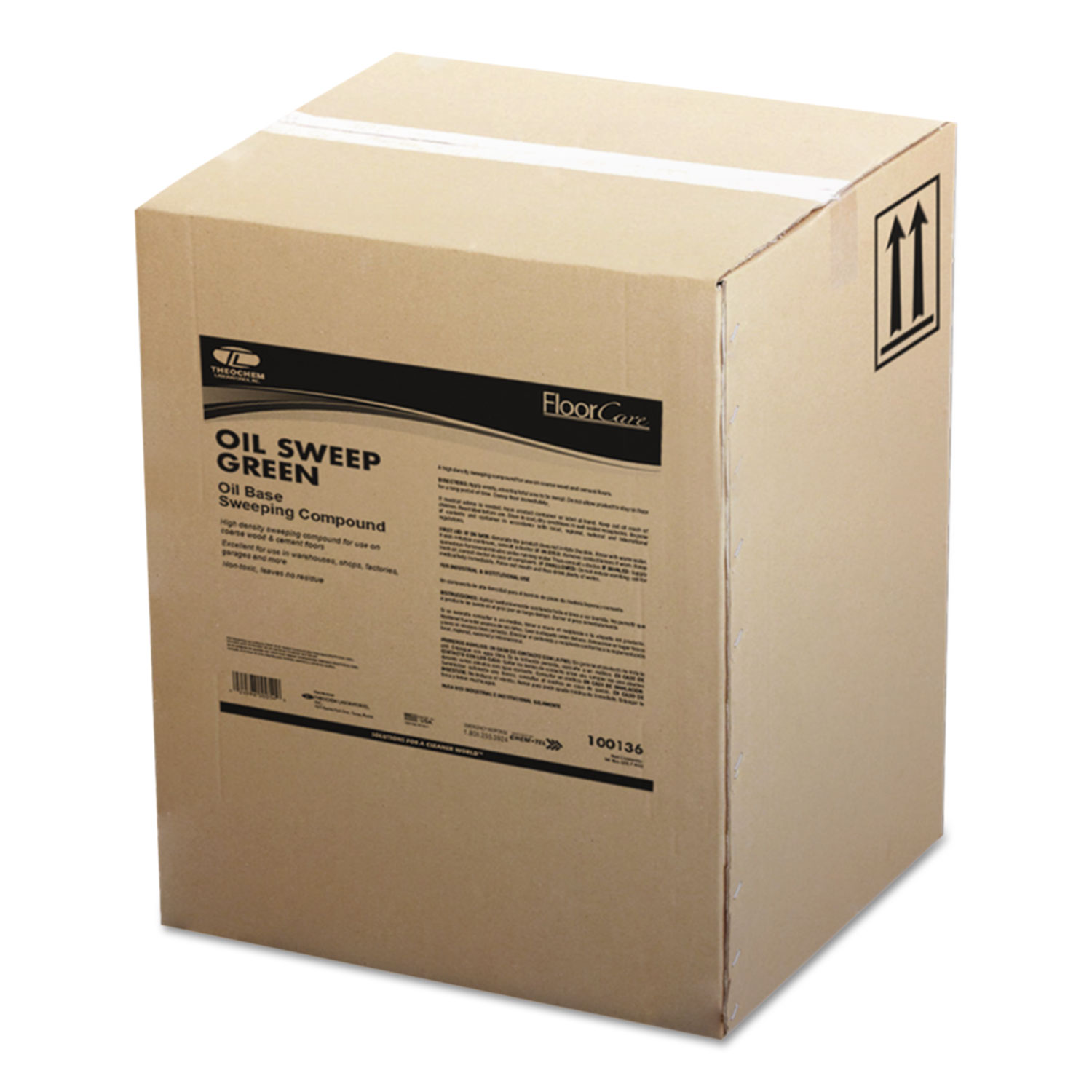  Theochem Laboratories 500050 Oil-Based Sweeping Compound, Grit-Free, 100lbs, Box (TOL3136100BX) 