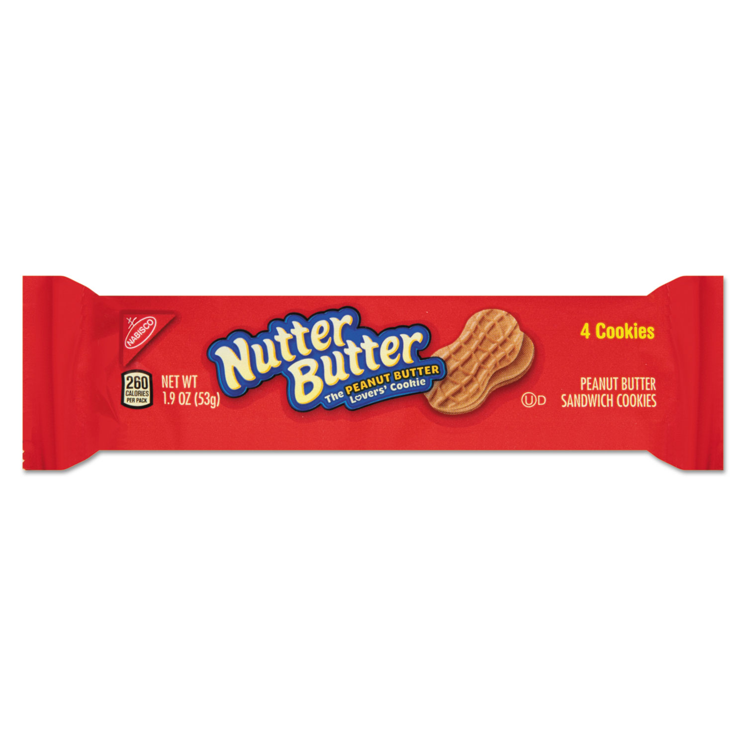  Nabisco 00 44000 03745 00 Nutter Butter Cookies, 3 oz Bag, 48/Carton (CDB03745) 
