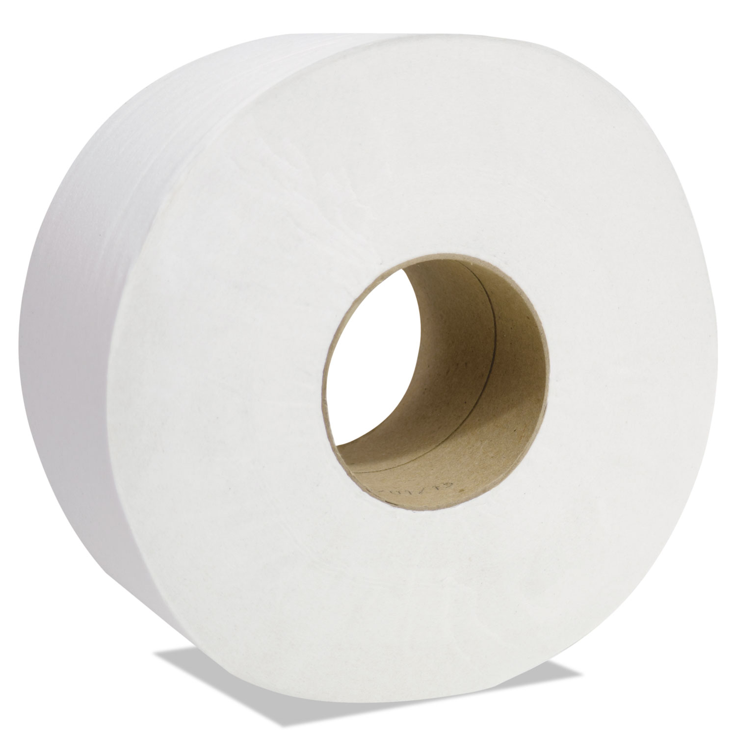 Decor Jumbo Roll Jr. Tissue, 1-Ply, White, 3 1/2 x 1500, 12 Rolls/Carton