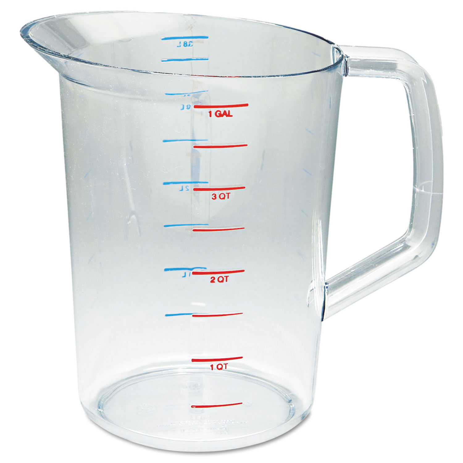 Rubbermaid Commercial Bouncer 1 Quart Measuring Cup - 6 / Carton - Clear -  Polycarbonate - Measuring