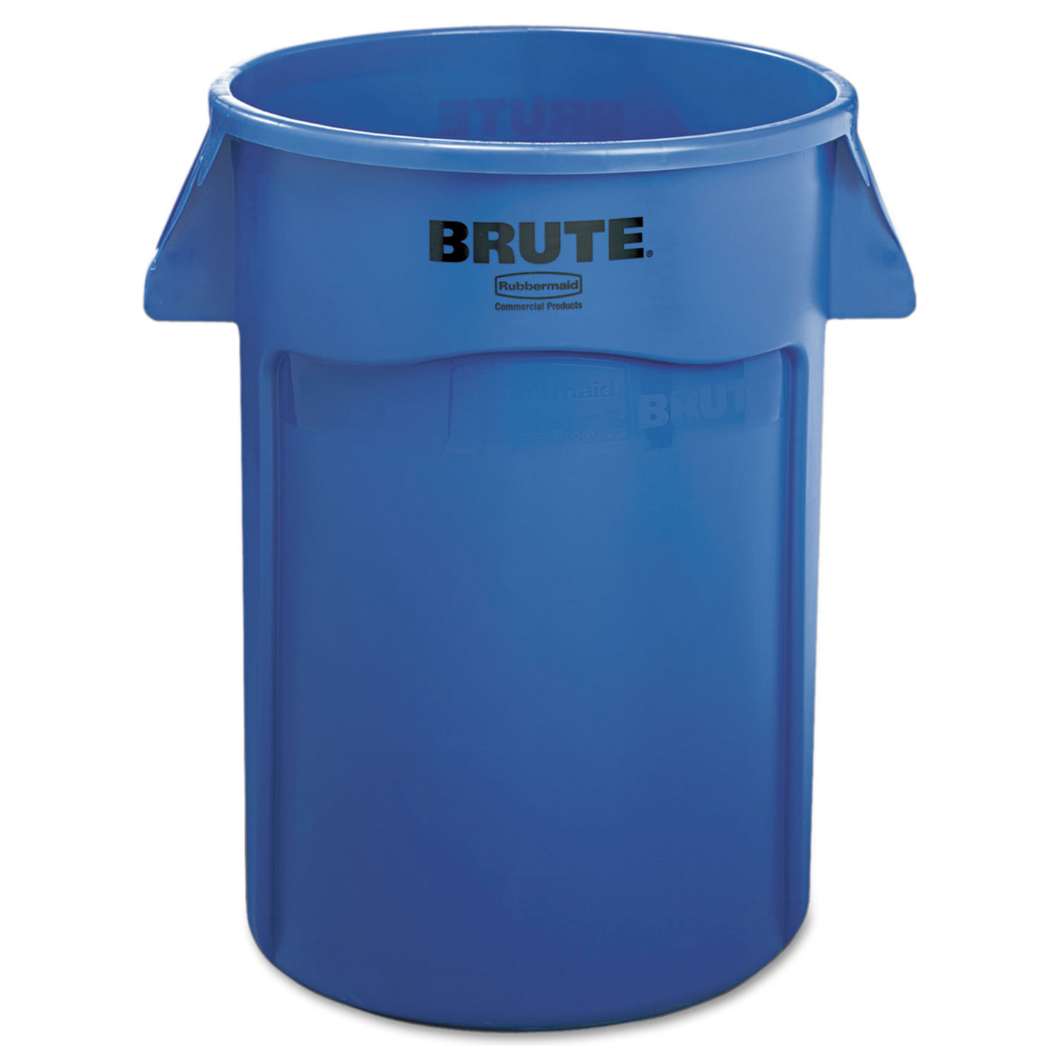  Rubbermaid Commercial FG264360BLUE Brute Vented Trash Receptacle, Round, 44 gal, Blue (RCP264360BE) 