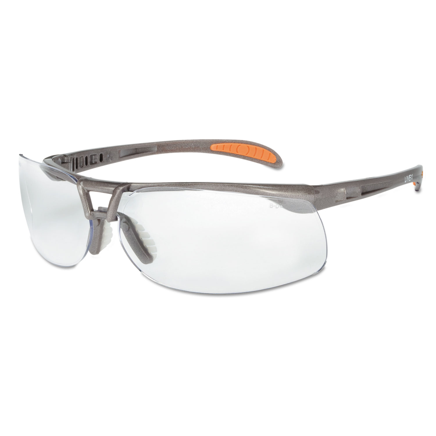  Honeywell Uvex S4210 Protege Safety Glasses, Ultra-dura Anti-Scratch, Sandstone Frame, Clear Lens (UVXS4210EA) 