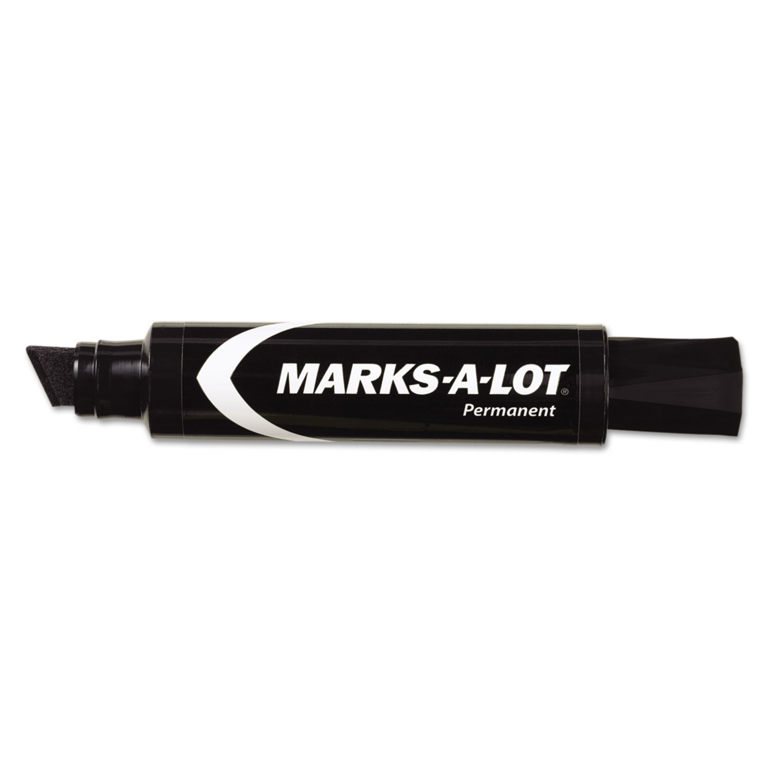 MARK A LOT Jumbo Desk-Style Permanent Marker, Chisel Tip, Black
