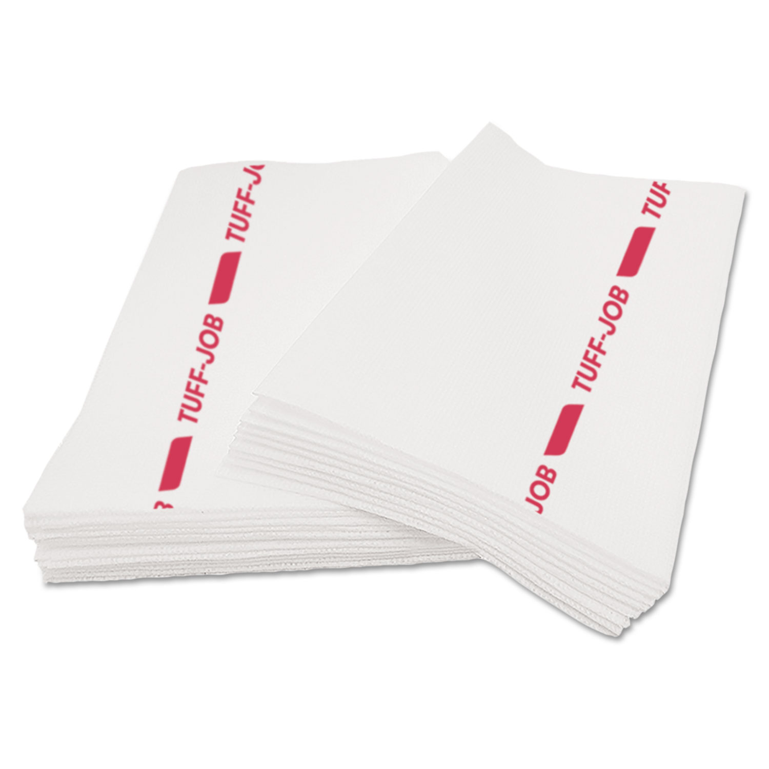  Cascades PRO W921 Tuff-Job S900 Antimicrobial Foodservice Towels, White/Red, 12 x 24, 150/CT (CSDW921) 