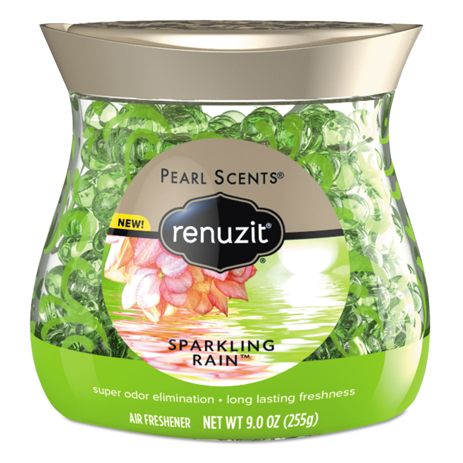 Pearl Scents Odor Neutralizer, Sparkling Rain, 9 oz Jar, 8/Carton