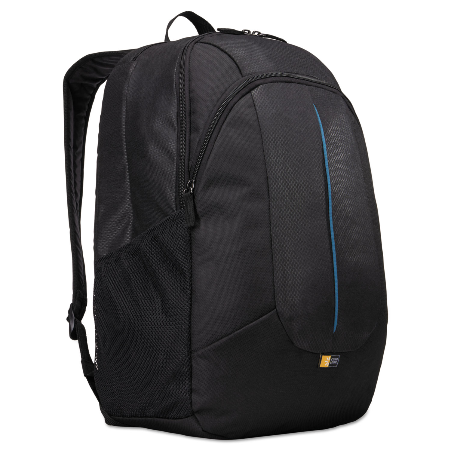 Prevailer 17 Laptop Backpack, 12 1/2 x 12 1/4 x 18, Black with Blue Accent