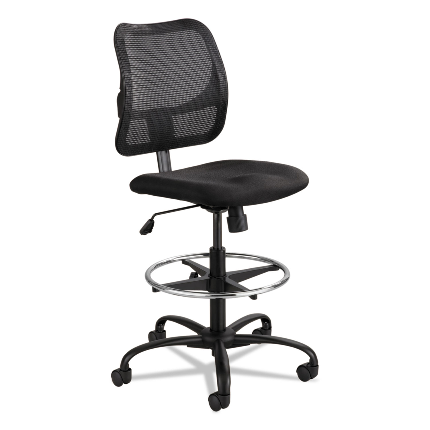  Safco 3395BL Vue Series Mesh Extended-Height Chair, 33 Seat Height, Supports up to 250 lbs., Black Seat/Black Back, Black Base (SAF3395BL) 