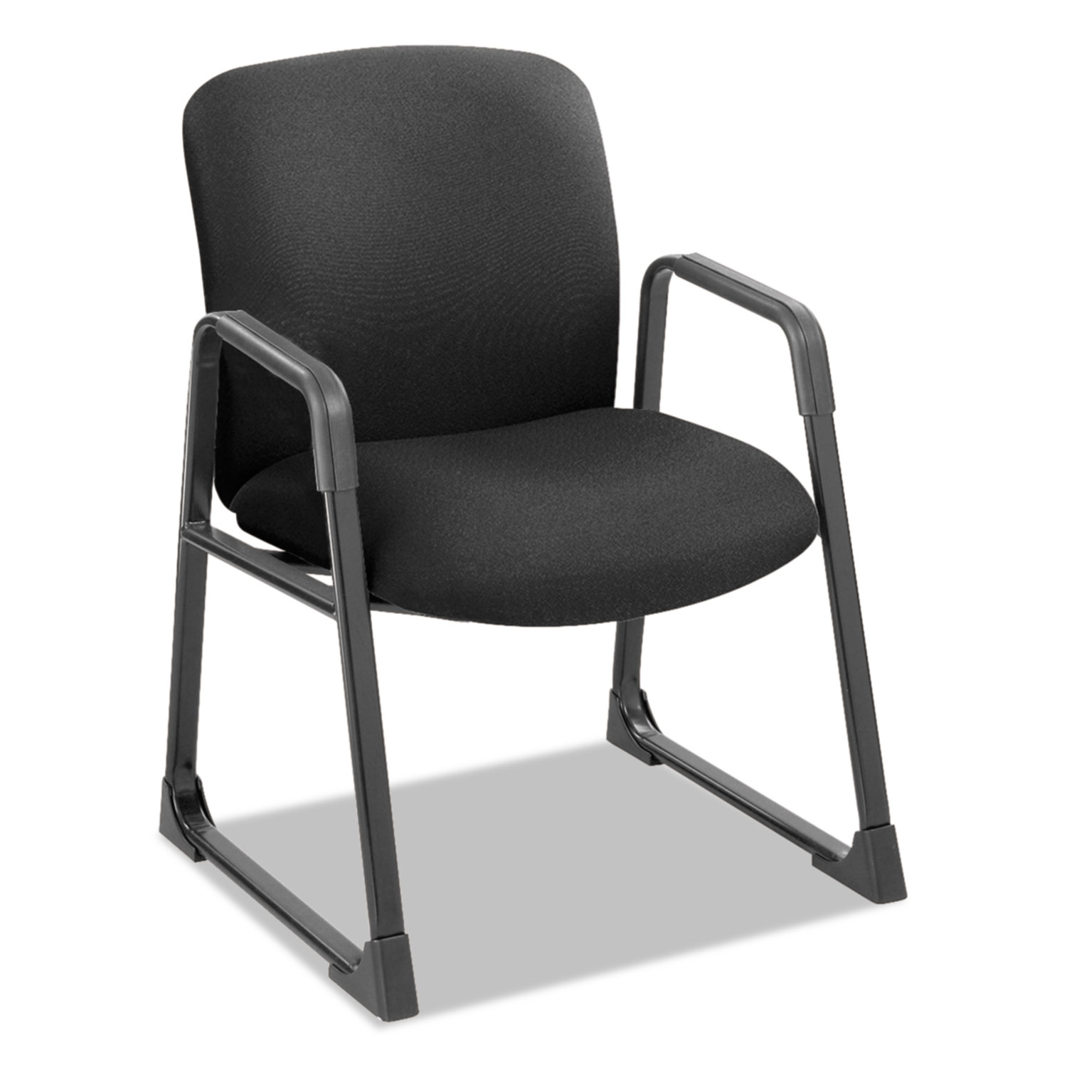 Uber Series Big & Tall Sled Base Guest Chair, Black