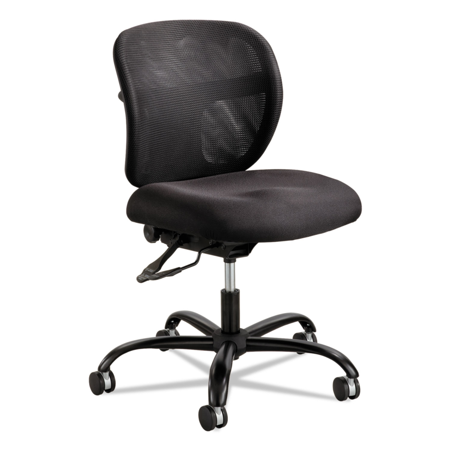  Safco 3397BL Vue Intensive-Use Mesh Task Chair, Supports up to 500 lbs., Black Seat/Black Back, Black Base (SAF3397BL) 