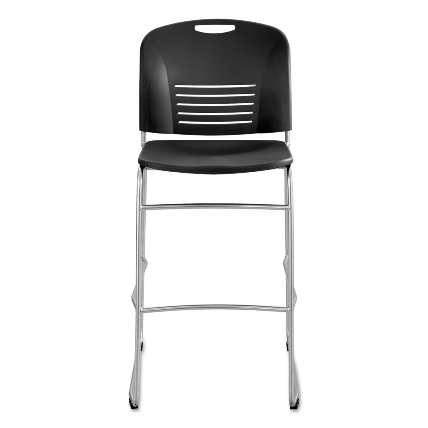 Vy Sled Base Bistro Chair, Black