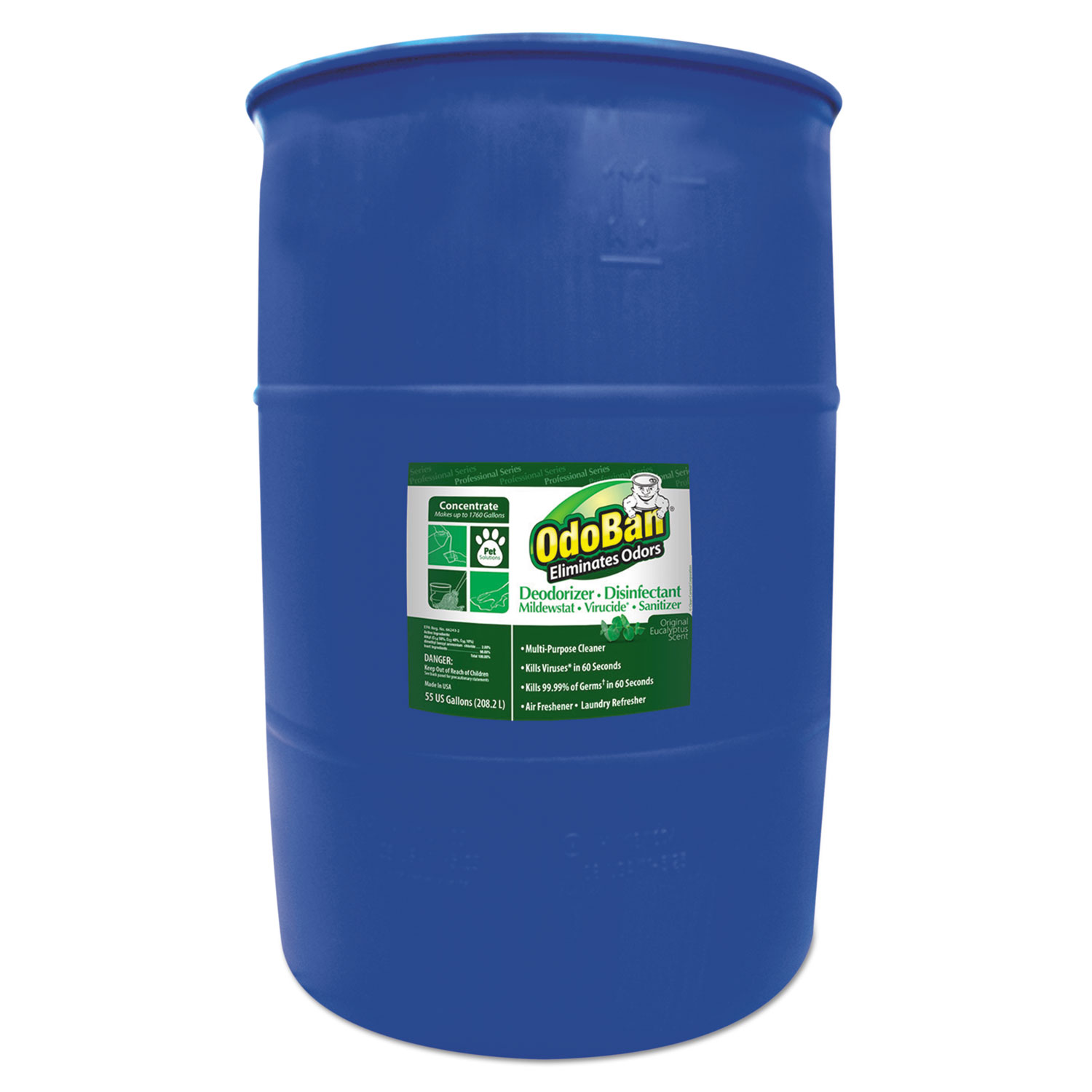 Concentrated Odor Eliminator, Eucalyptus, 55 gal Drum