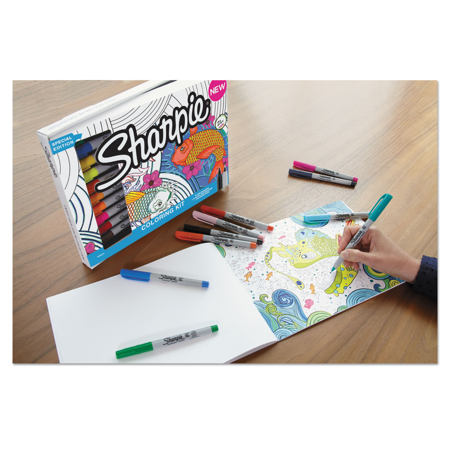Download Adult Coloring Kit by Sharpie® SAN1989554 | OnTimeSupplies.com