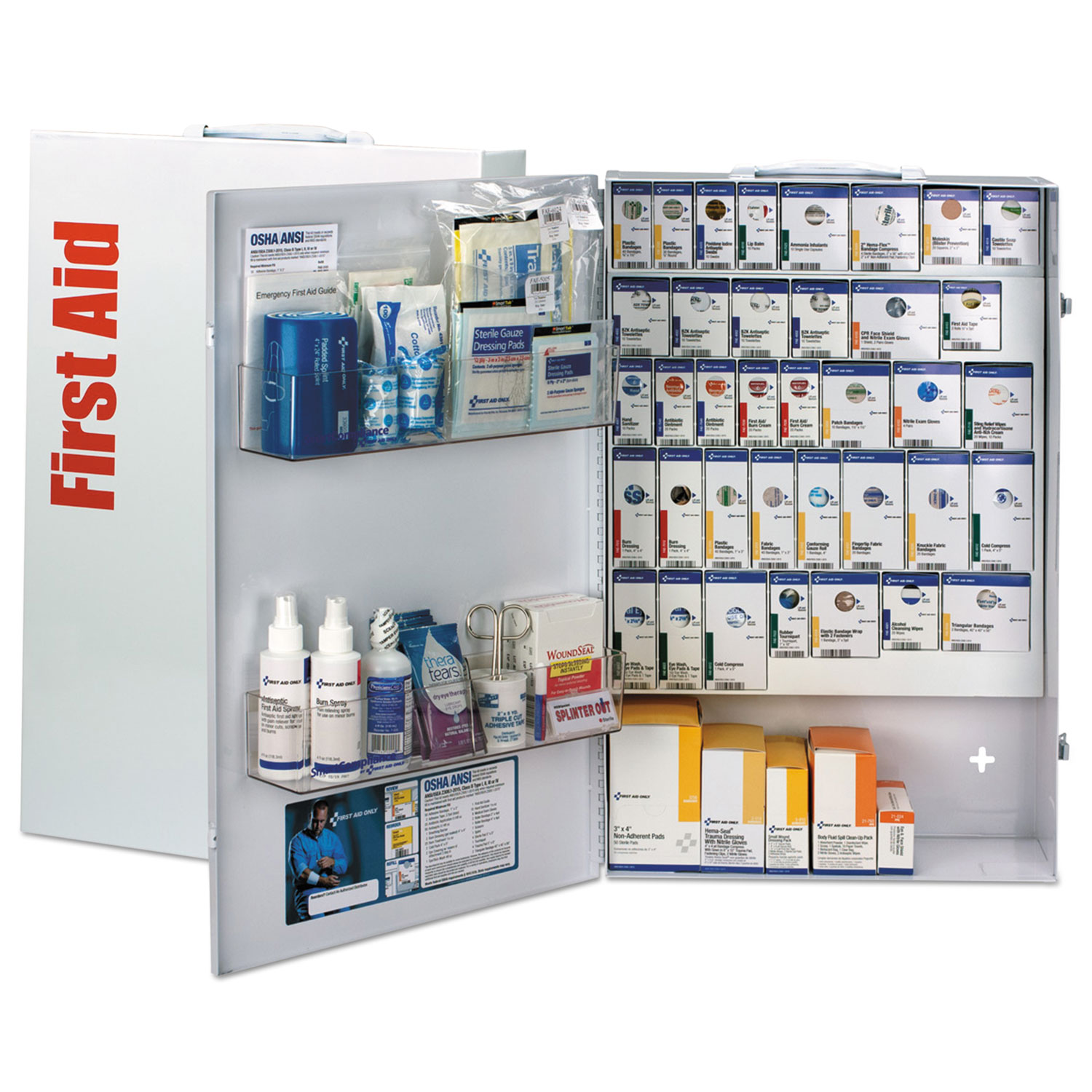 ANSI 2015 SmartCompliance First Aid Station for 200 People, 743 Pieces