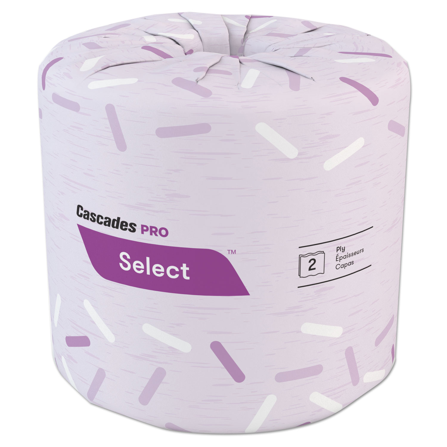 Select Standard Bath Tissue, 2-Ply, White, 4 1/4 x 3, 420/Roll, 96/Carton