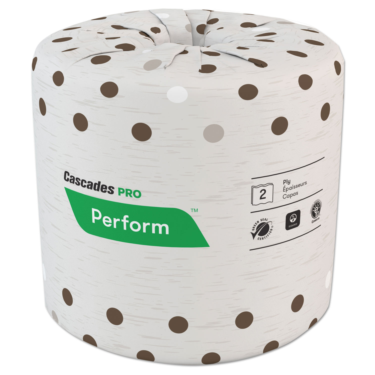  Cascades PRO B400 Select Standard Bath Tissue, 2-Ply, White, 4.25 x 4, 400/Roll, 80/Carton (CSDB400) 