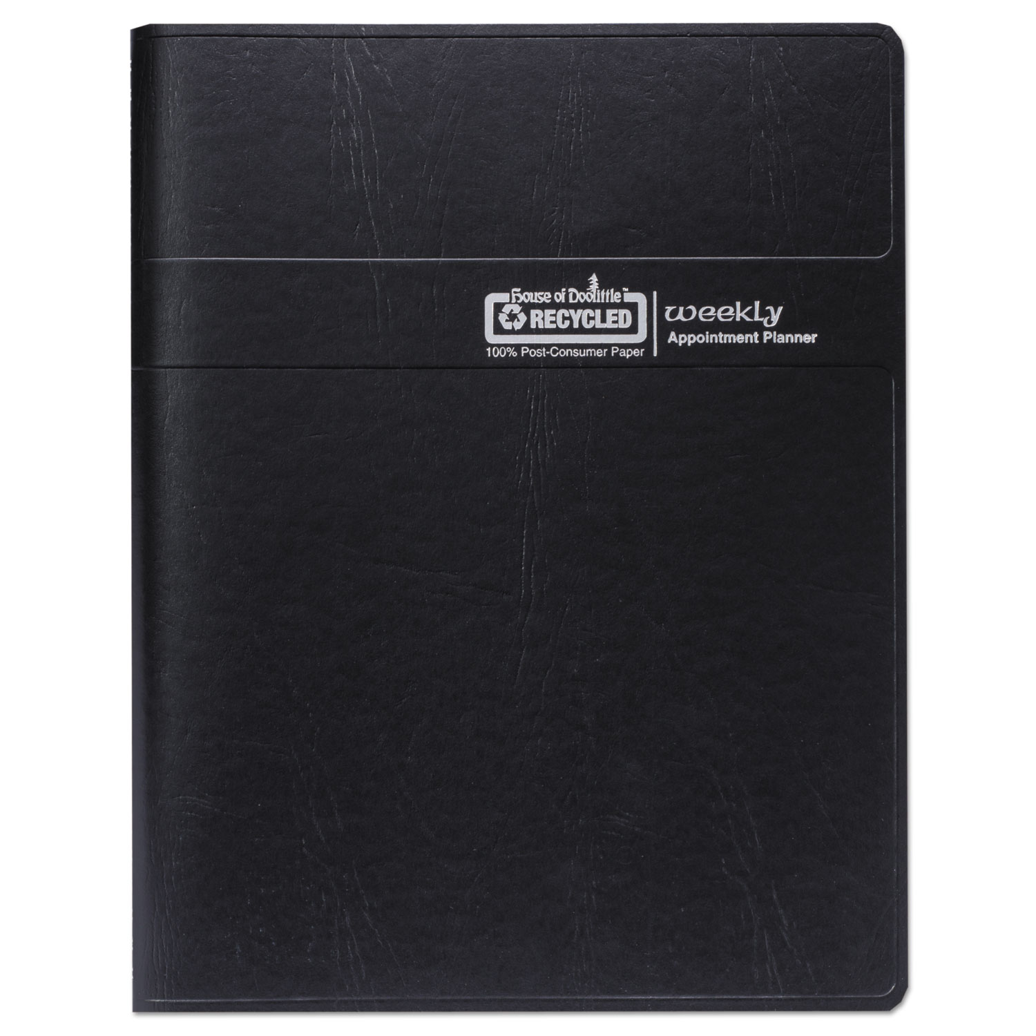 Weekly 7 Day Appointment Book, 8 1/2 x 11, Black, 2018