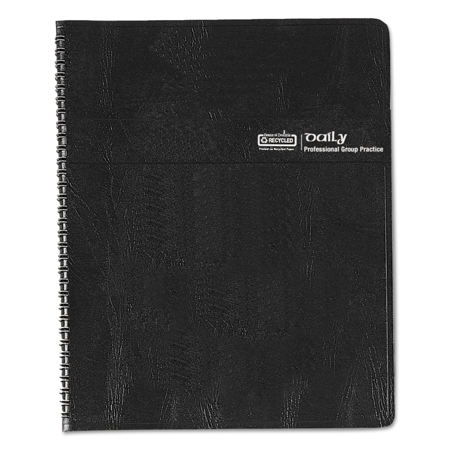 Four-Person Group Practice Daily Appointment Book, 8 x 11, Black, 2018