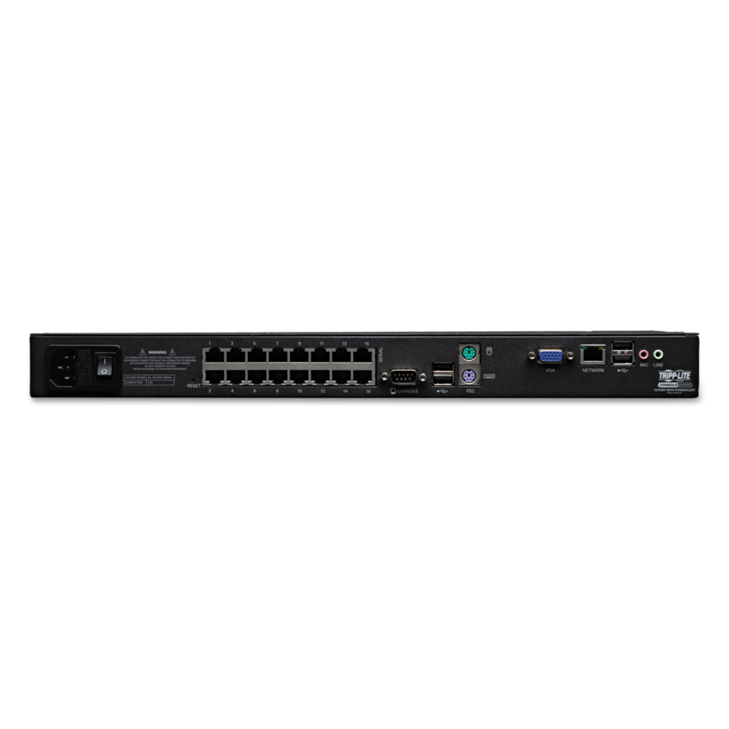 16-Port Serial Console/Terminal Server Management Switch, TAA Compliant