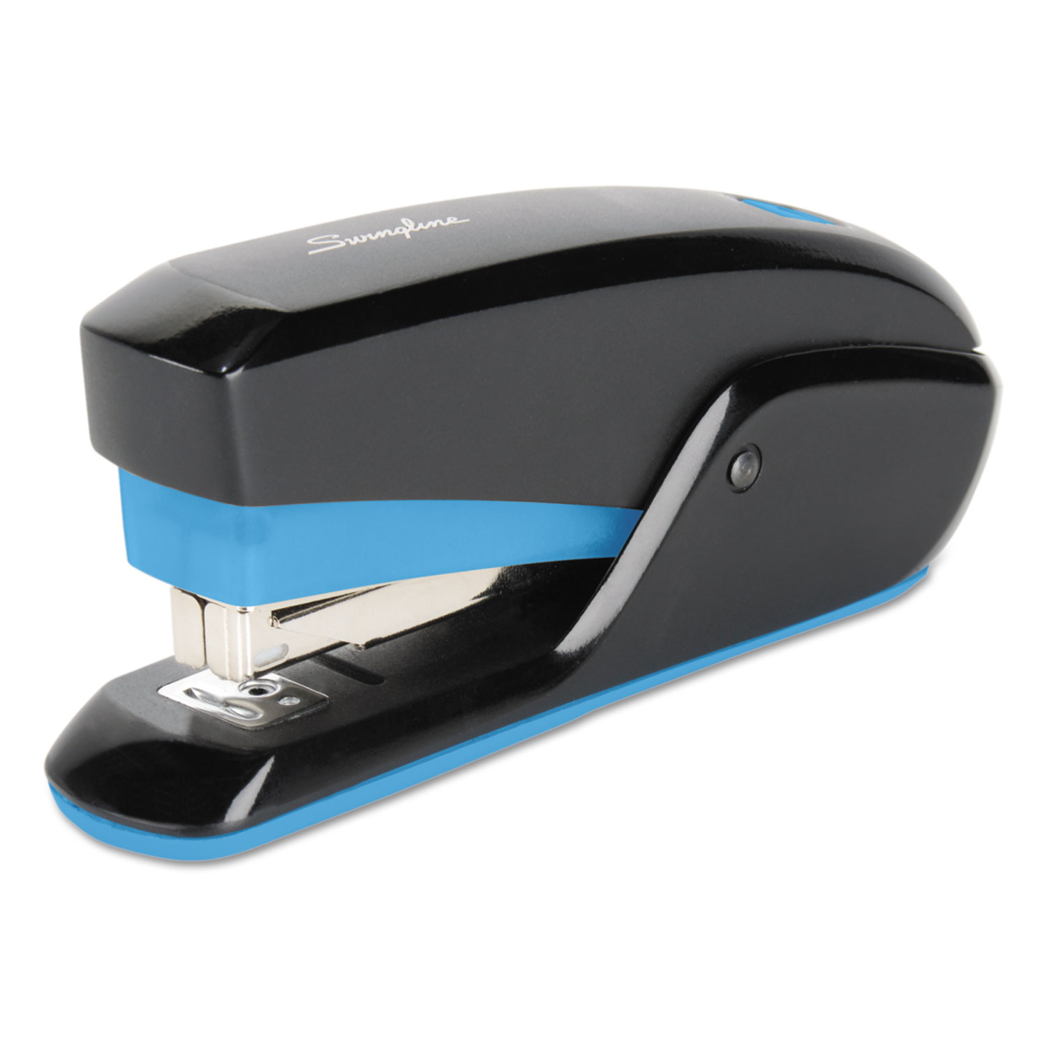 QuickTouch Reduced Effort Compact Stapler, 20-Sheet Capacity, Black/Blue