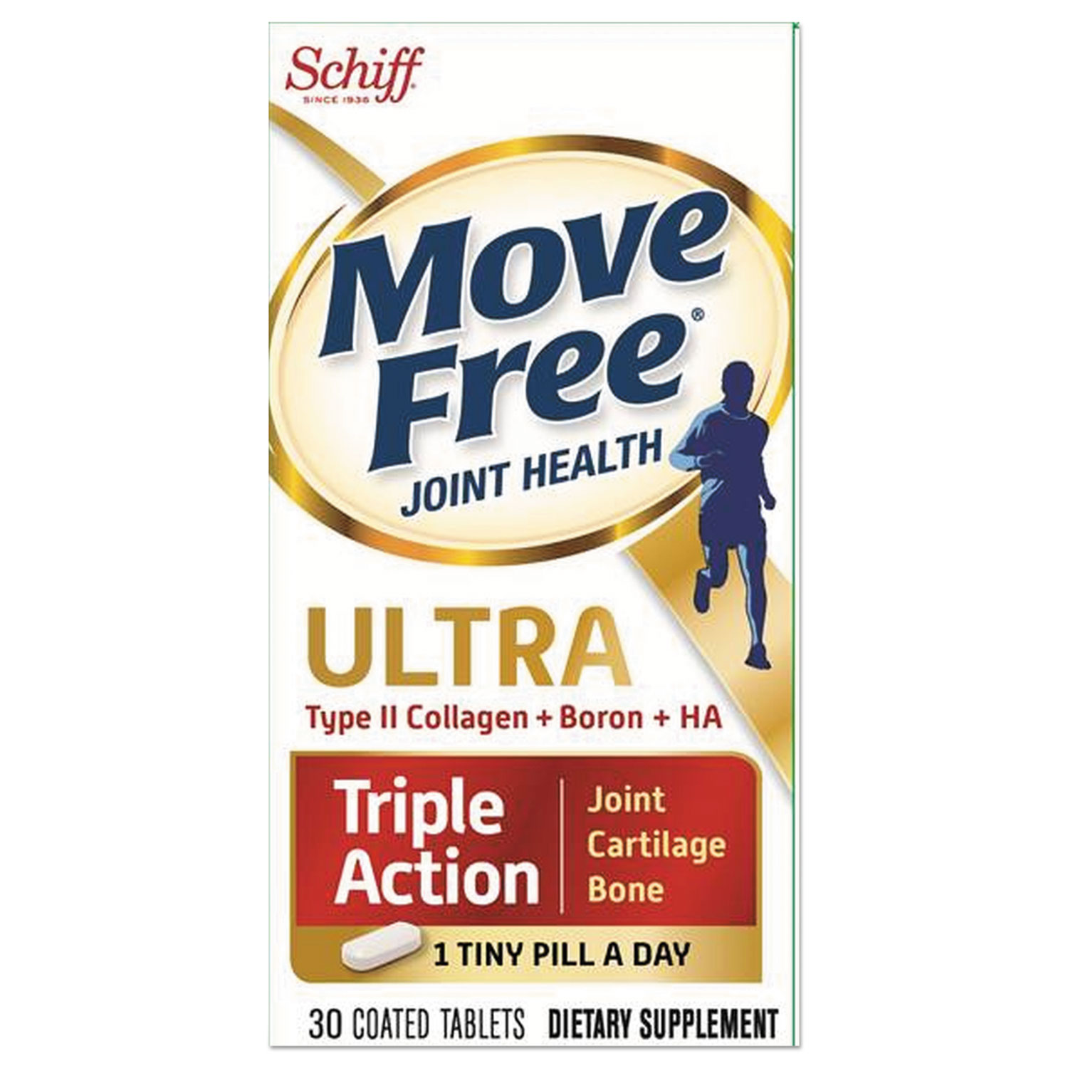  Move Free Advanced Glucosamine Chondroitin MSM Joint Support  Supplement, Supports Mobility Comfort Strength Flexibility & Bone - 120  Tablets (40 servings)* : Health & Household