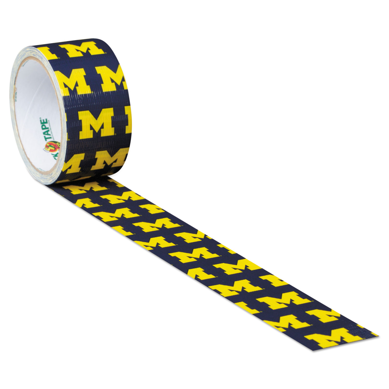 DUC281600 COLLEGE DUCKTAPE, UNIVERSITY OF MICHIGAN WOLVERINES, 3 CORE,  1.88 X 10 YDS, BLUE/MAIZE