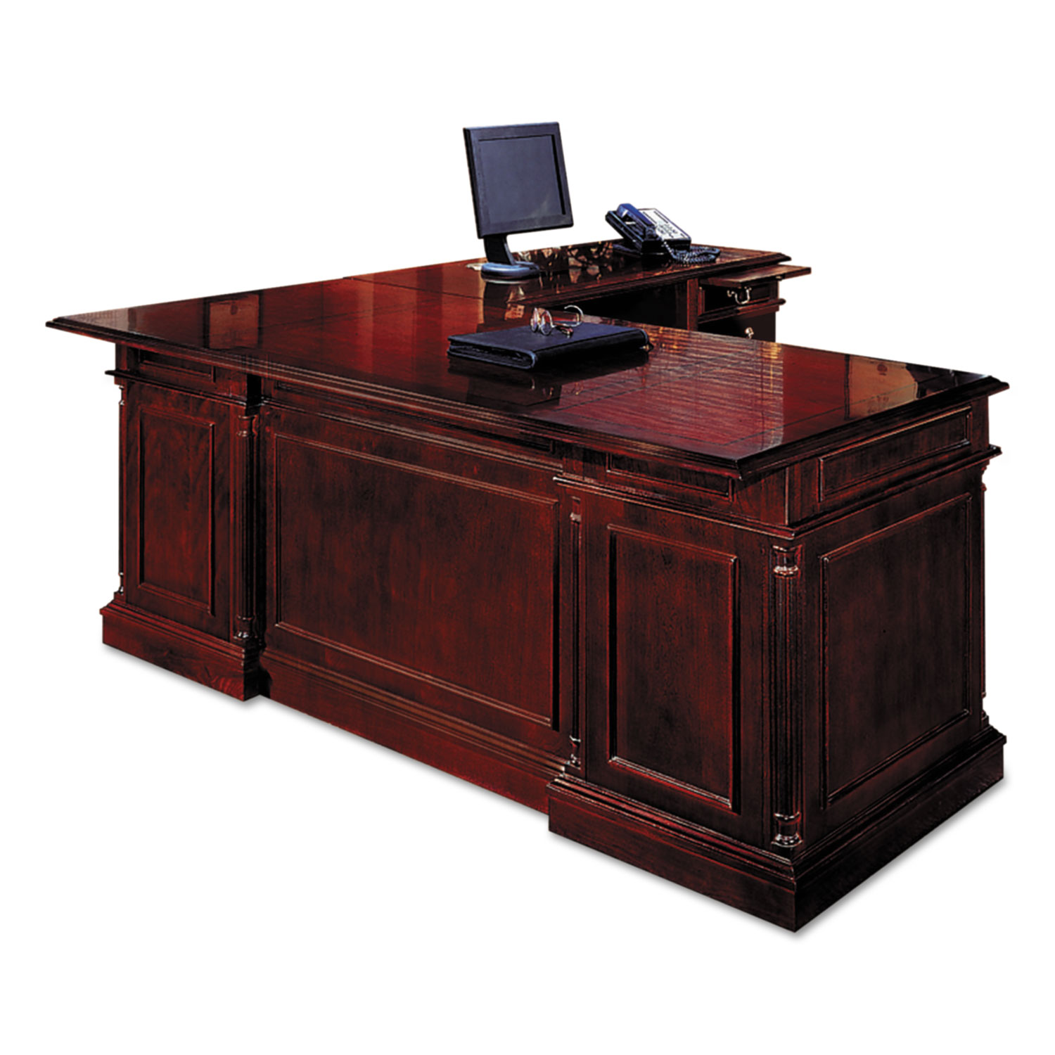  DMi Furniture 40079900570 Keswick Collection Left Pedestal Desk, 72w x 36d x 30h, Cherry (DMI7990570) 