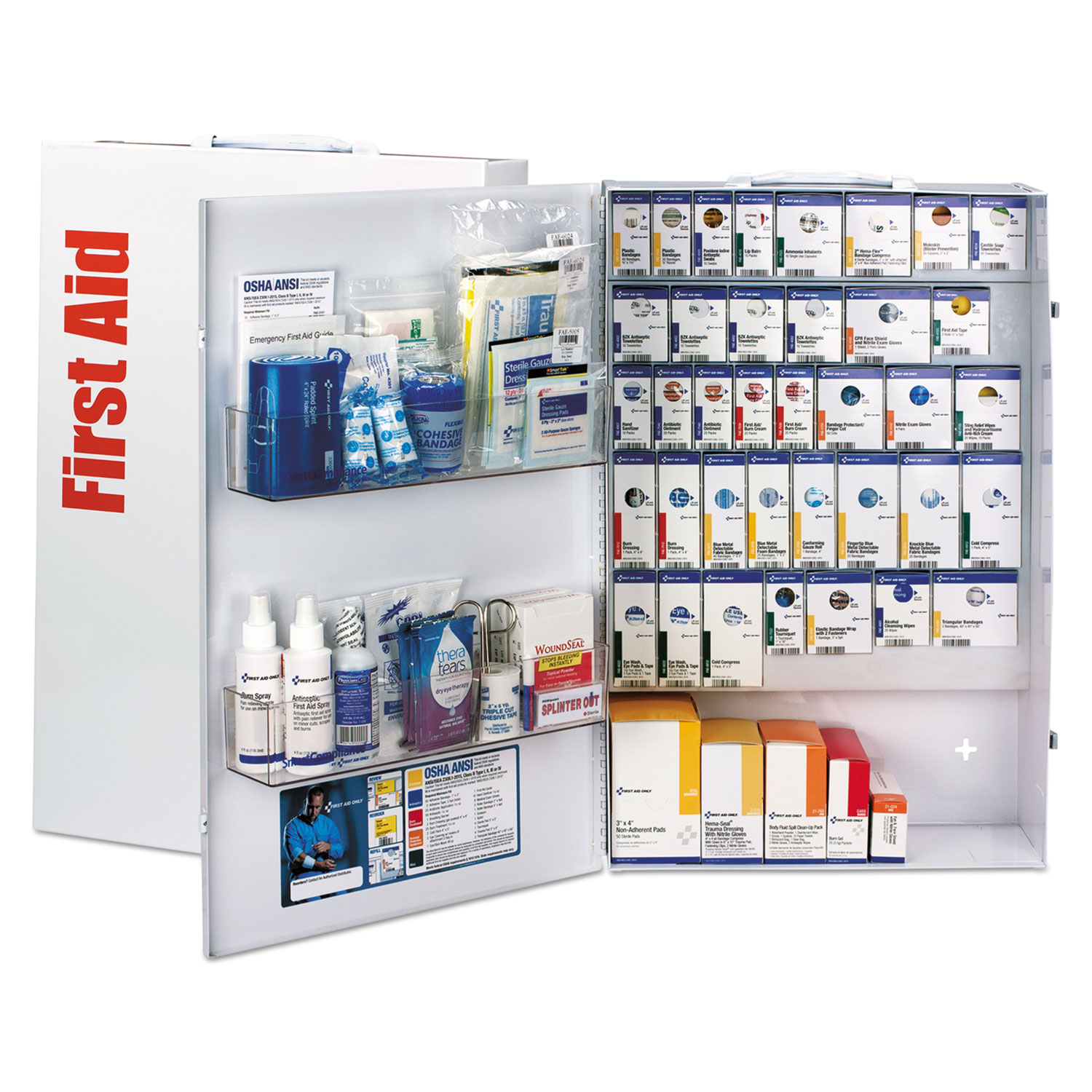 ANSI SmartComp Foodservice First Aid Station w/Meds, 200 People, 1687 Pieces