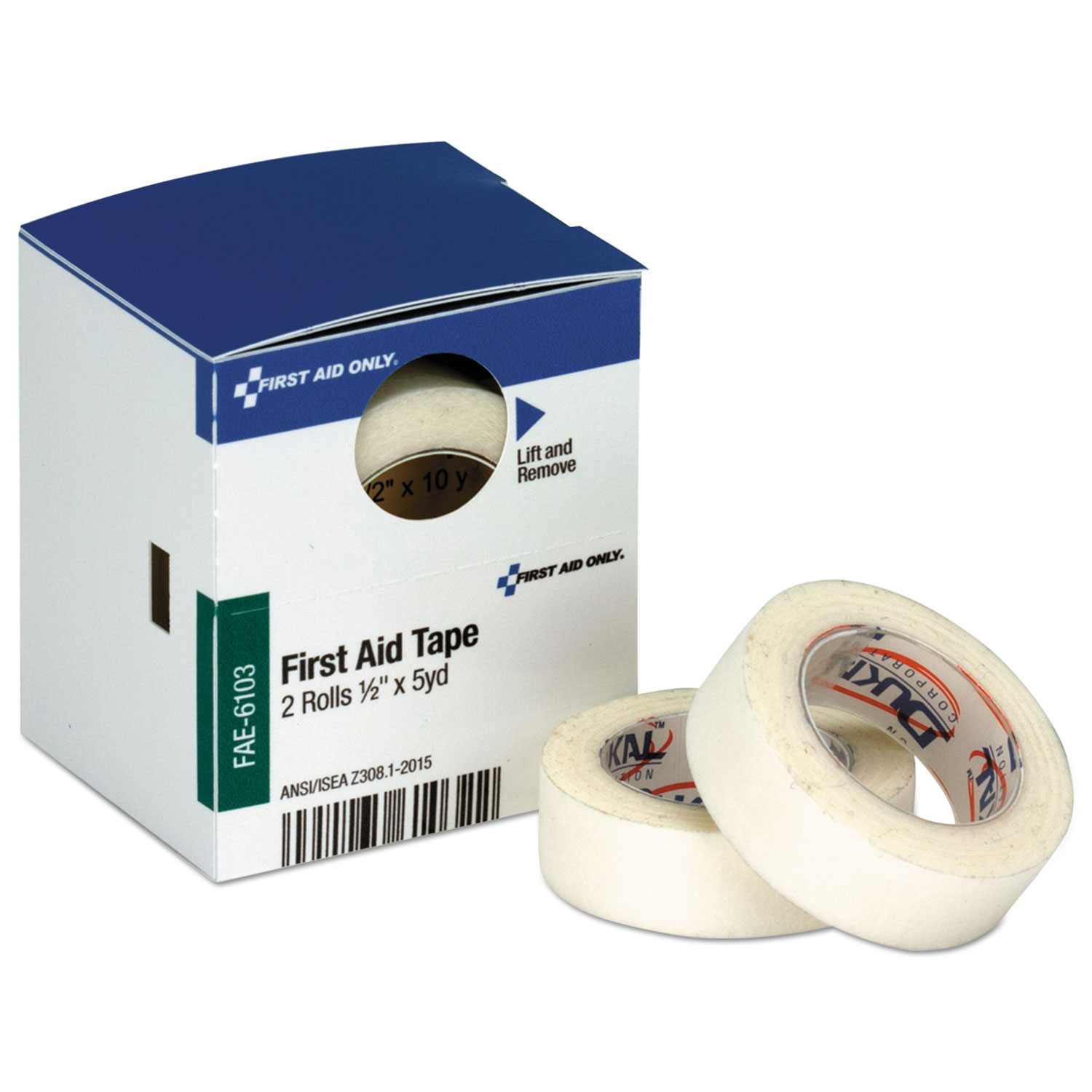  First Aid Only FAE-6103 Refill f/SmartCompliance Gen Business Cabinet, First Aid Tape,1/2x5yd,2RL/BX (FAOFAE6103) 