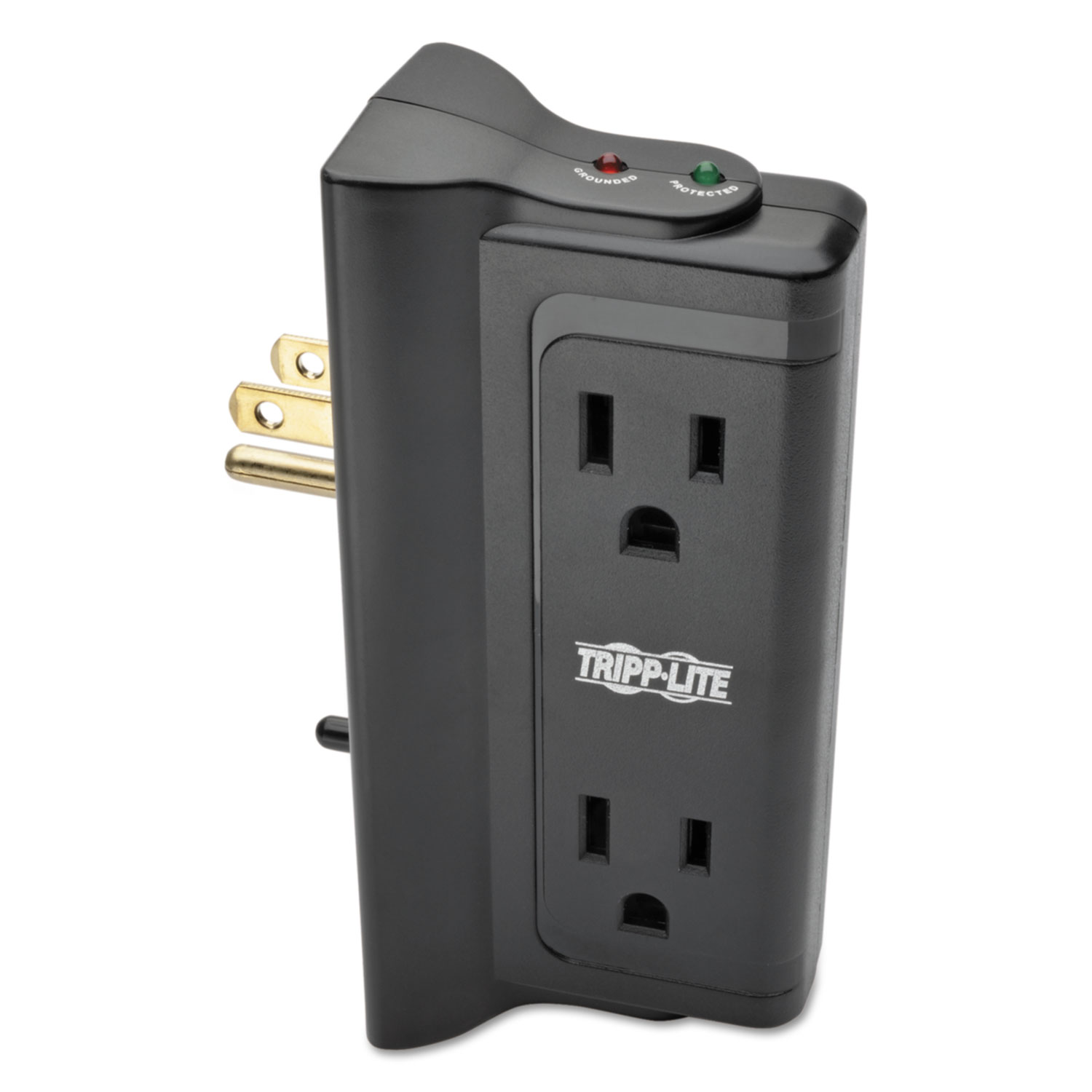  Tripp Lite TLP4BK Protect It! Surge Protector, 4 Side-Mounted Outlets, Direct Plug-In, 720 Joules (TRPTLP4BK) 