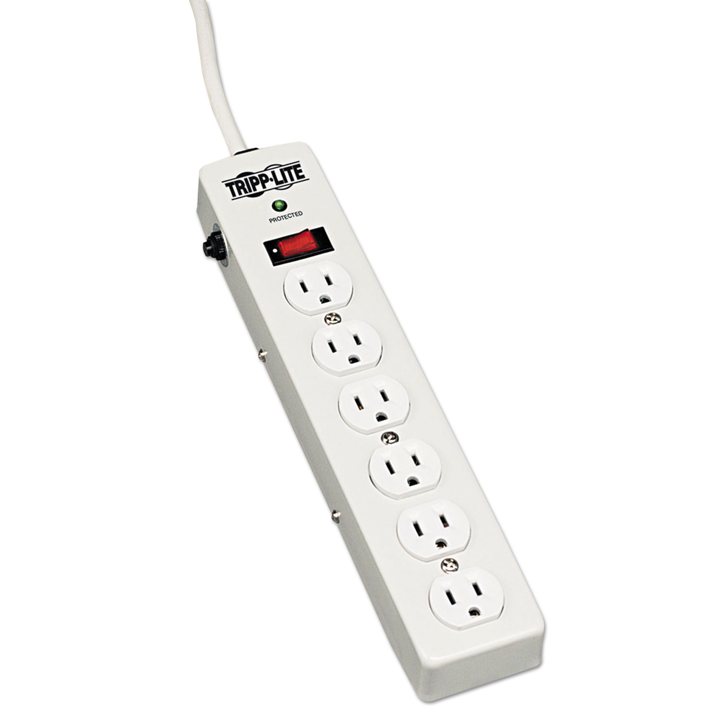  Tripp Lite TLM606HJ Protect It! Surge Protector, 6 Outlets, 6 ft. Cord, 1340 Joules, Light Gray (TRPTLM606HJ) 