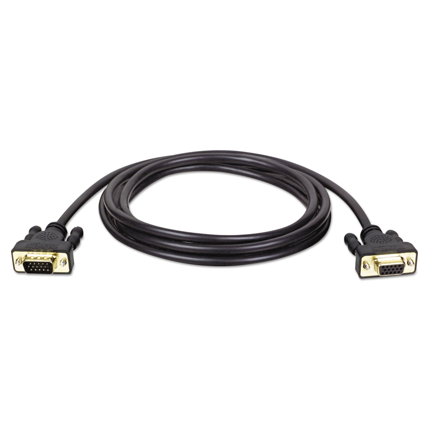 VGA Monitor Extension Cable, 640 x 480 (HD15 M/F), 10 ft., Black