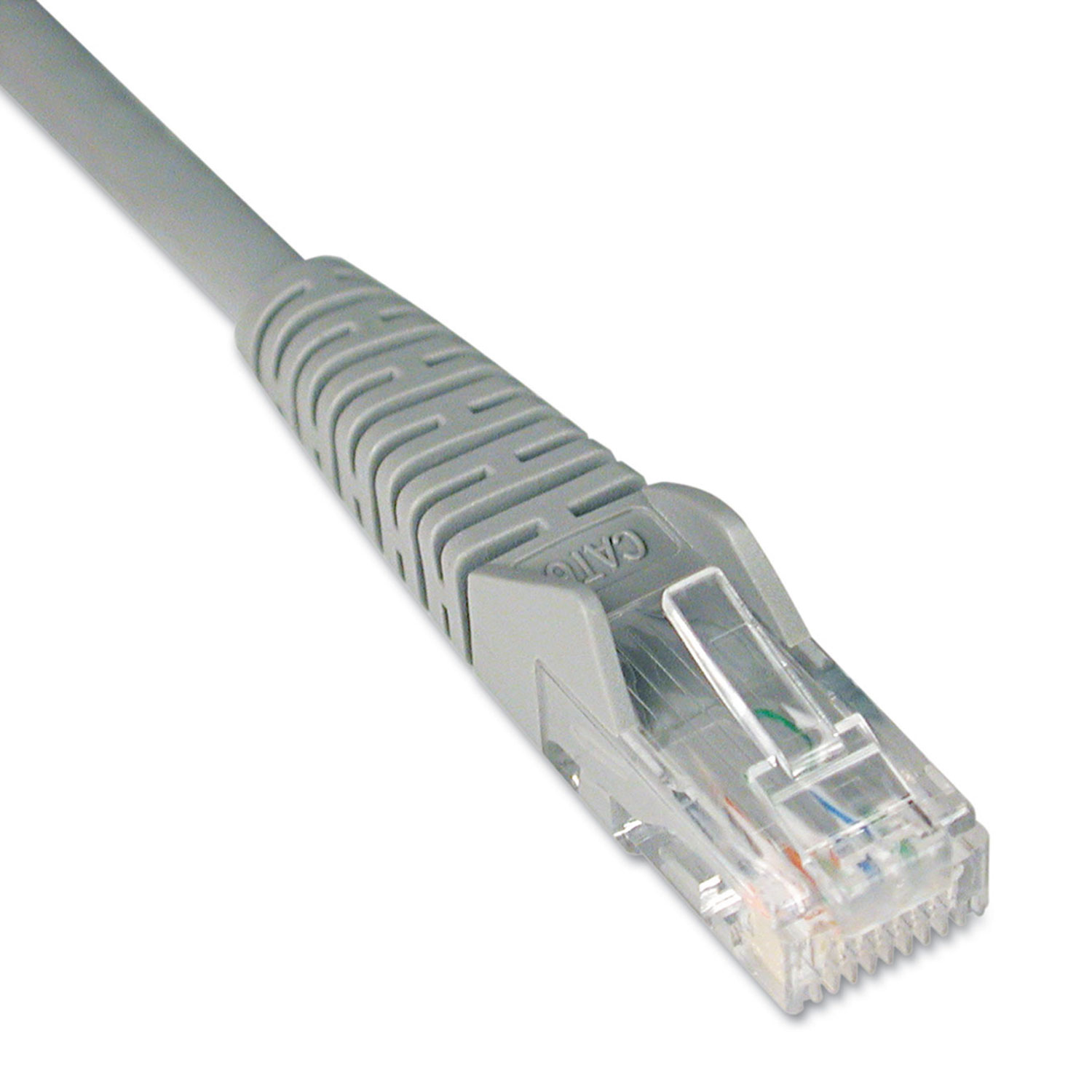  Tripp Lite N201-014-GY Cat6 Gigabit Snagless Molded Patch Cable, RJ45 (M/M), 14 ft., Gray (TRPN201014GY) 
