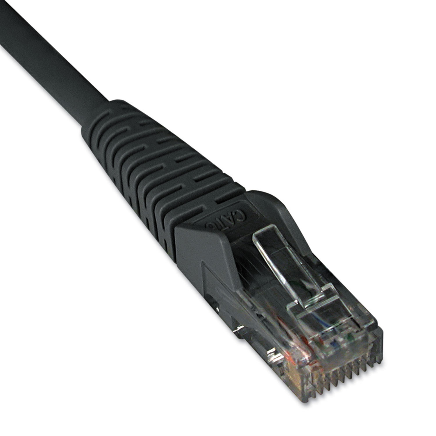  Tripp Lite N201-001-BK Cat6 Gigabit Snagless Molded Patch Cable, RJ45 (M/M), 1 ft., Black (TRPN201001BK) 
