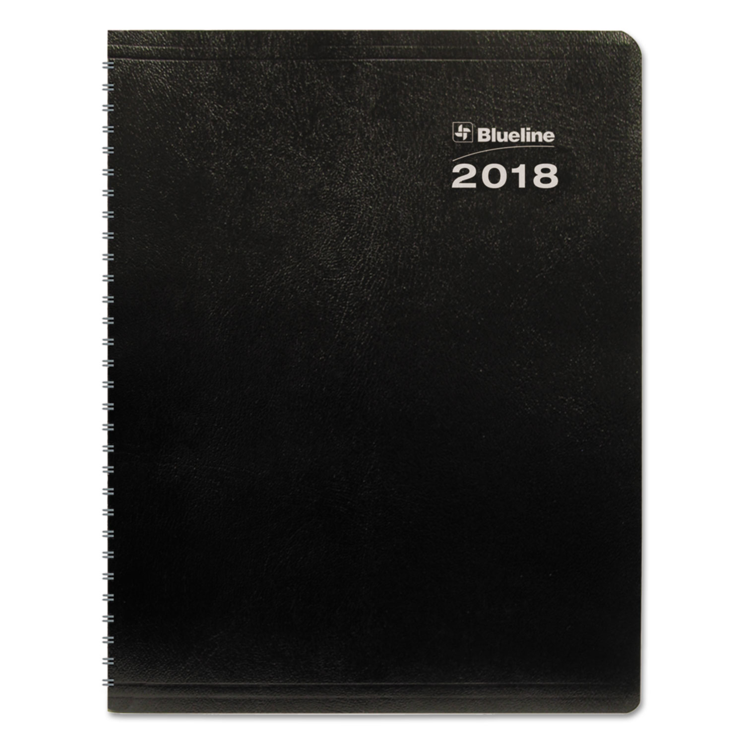 DuraGlobe 14-Month Planner, Soft Corinth Cover, 8 7/8 x 7 1/8, Black, 2018