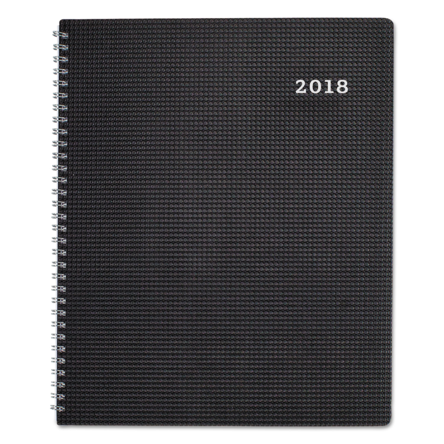 DuraFlex 14-Month Planner, 8 7/8 x 7 1/8, Black, 2017-2018