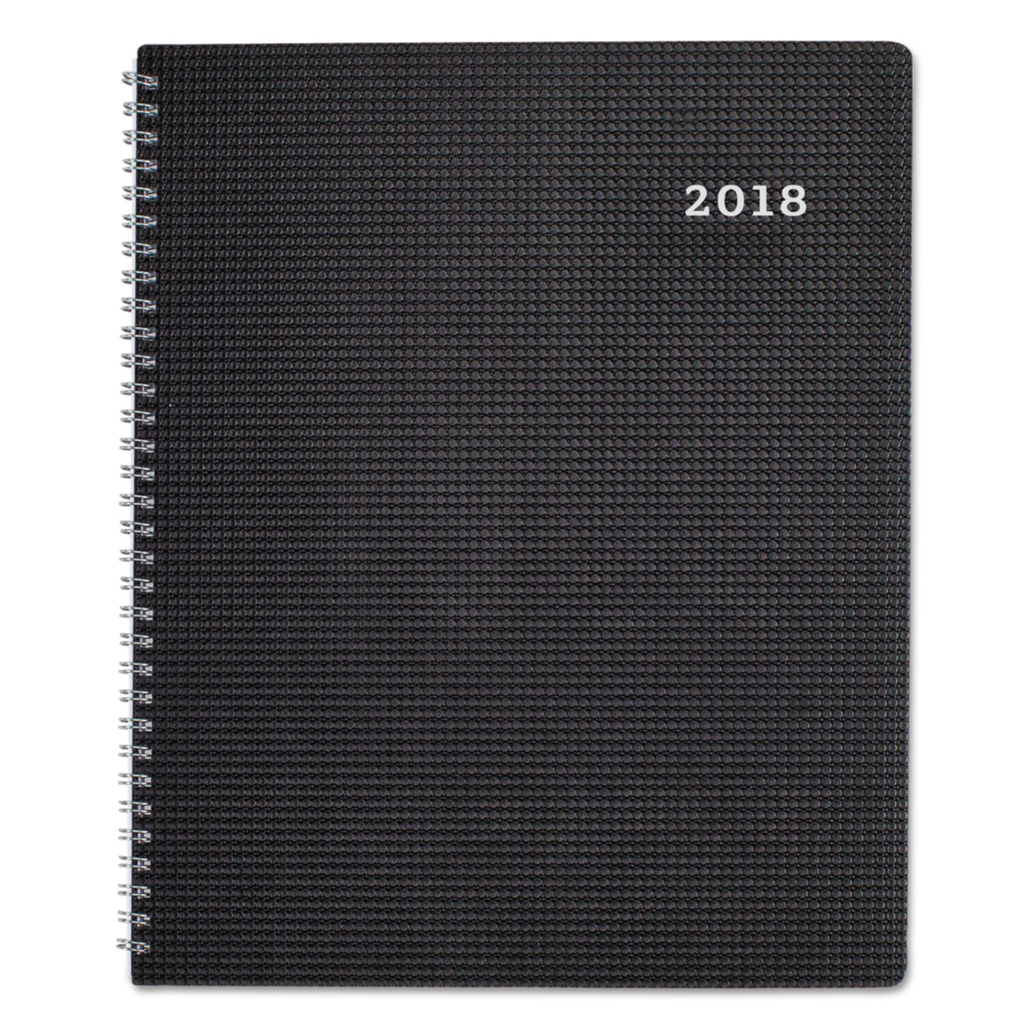 DuraFlex Weekly Planner, 8 1/2 x 11, Black, 2018