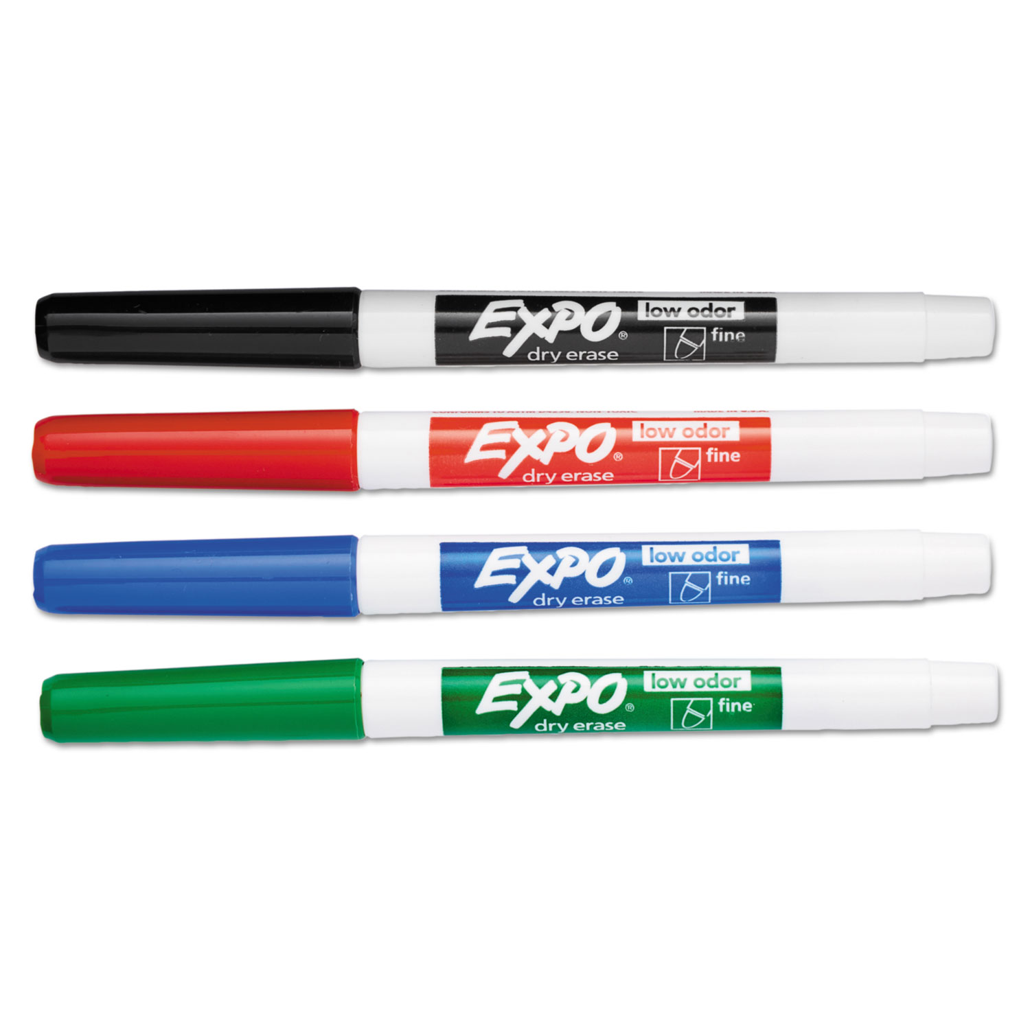 Low-Odor Dry Erase Marker Office Value Pack, Extra-Fine Bullet Tip, Black,  36/Pack