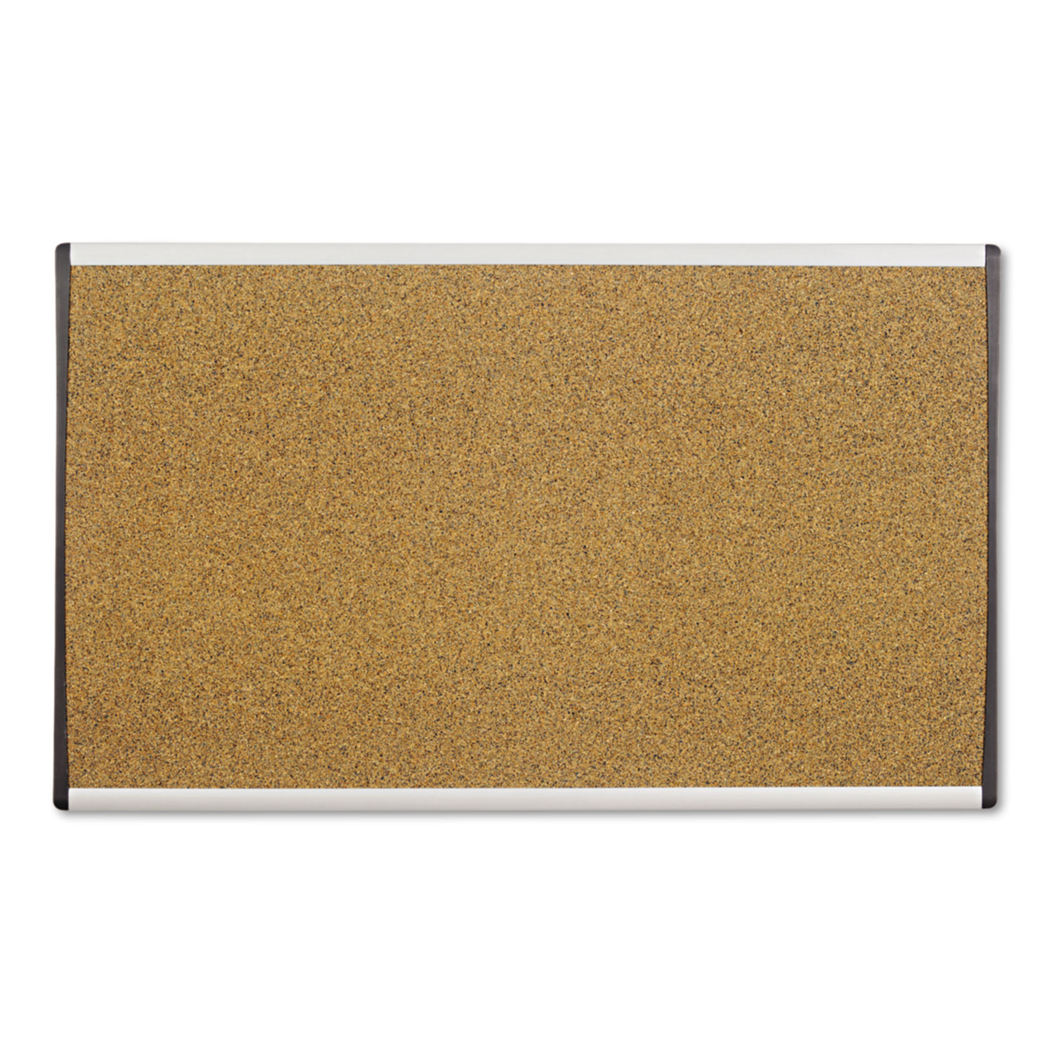 ARC Frame Cubicle Cork Board, 24 x 14, Tan Surface, Silver Aluminum Frame