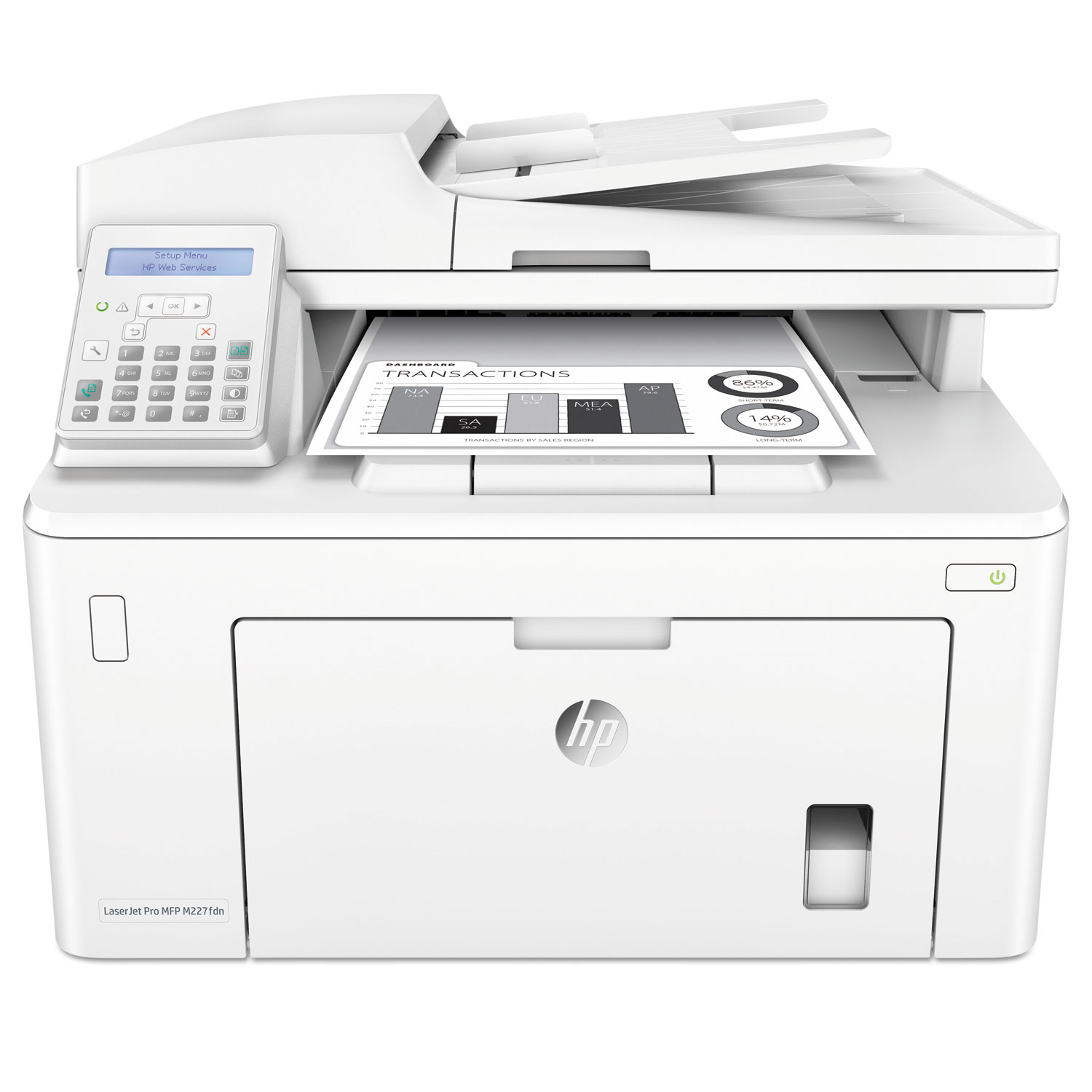  HP G3Q79A#BGJ LaserJet Pro MFP M227fdn Multifunction Printer, Copy/Fax/Print/Scan (HEWG3Q79A) 