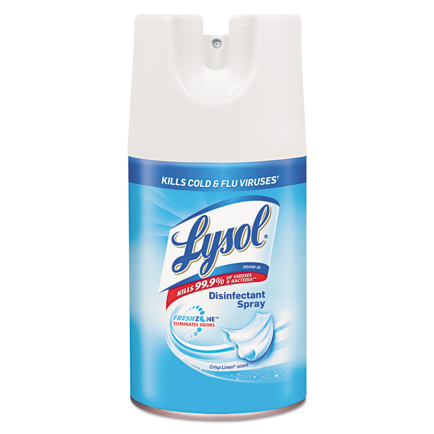  LYSOL Brand 19200-90440 Disinfectant Spray, Crisp Linen, 7 oz Aerosol, 12/Carton (RAC90440) 