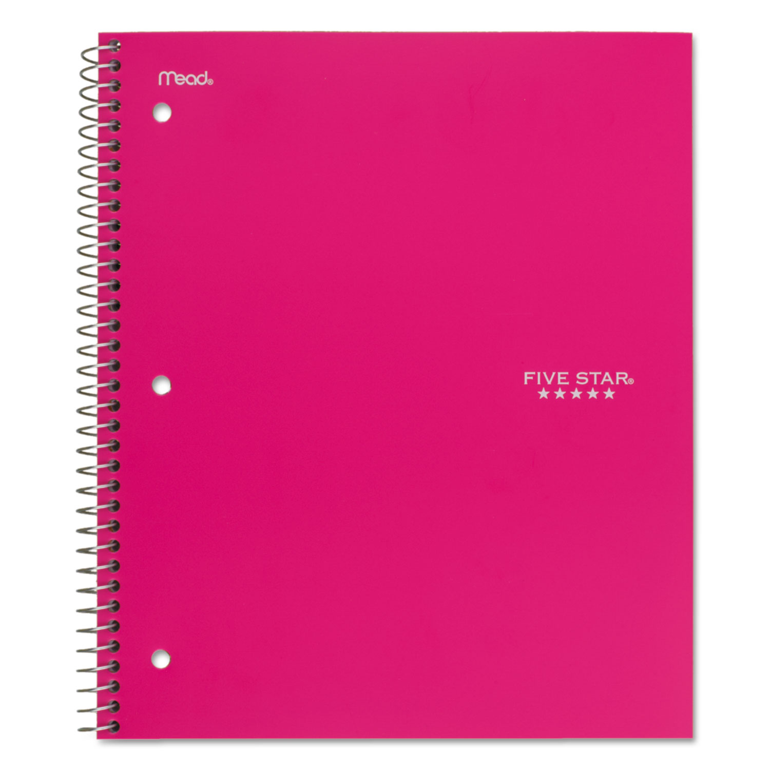  Five Star 06112 Trend Wirebound Notebook, 5 Subjects, Medium/College Rule, Assorted Color Covers, 11 x 8.5, 200 Sheets (MEA06112) 