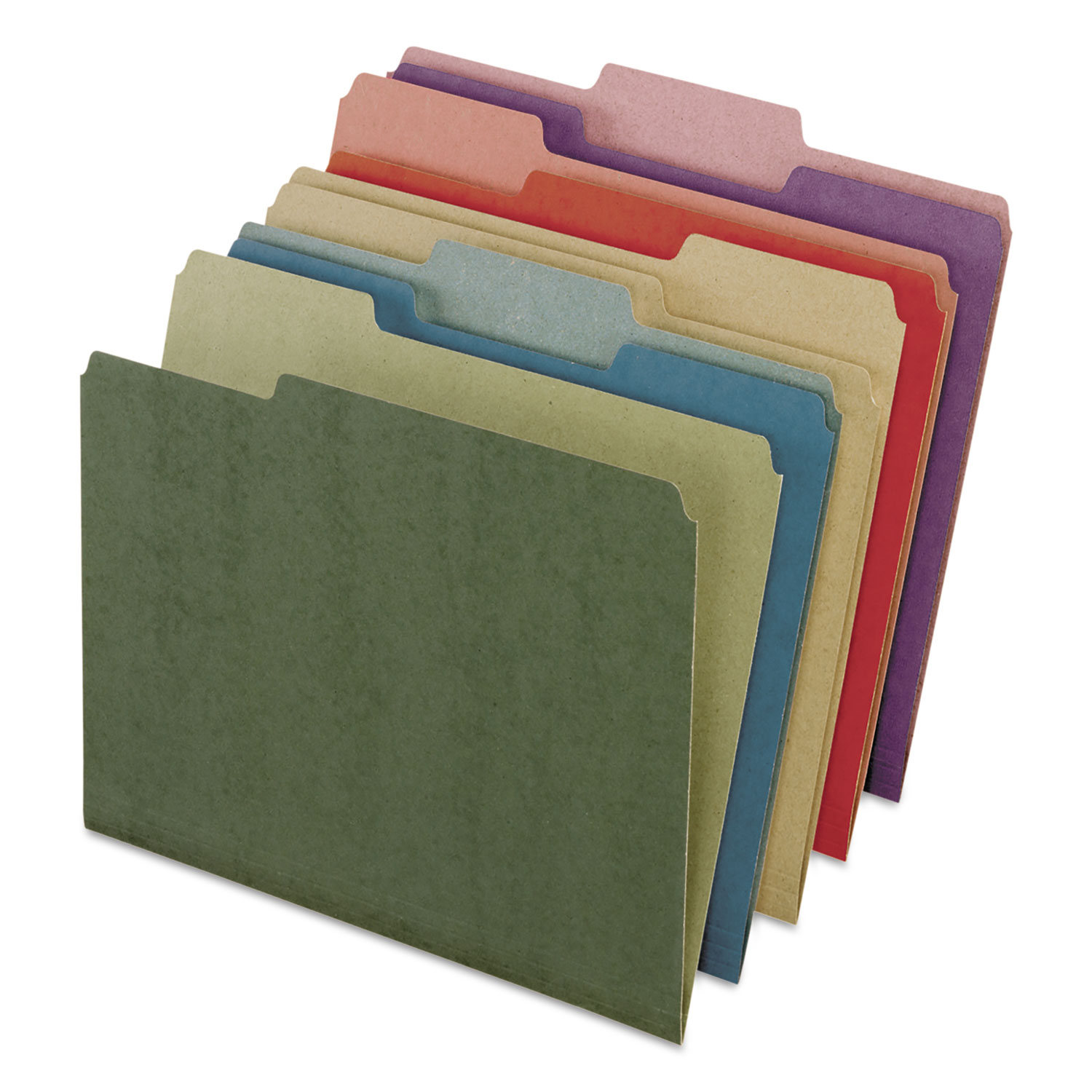  Pendaflex 04350EE Earthwise by 100% Recycled Colored File Folders, 1/3-Cut Tabs, Letter Size, Assorted, 50/Box (PFX04350) 