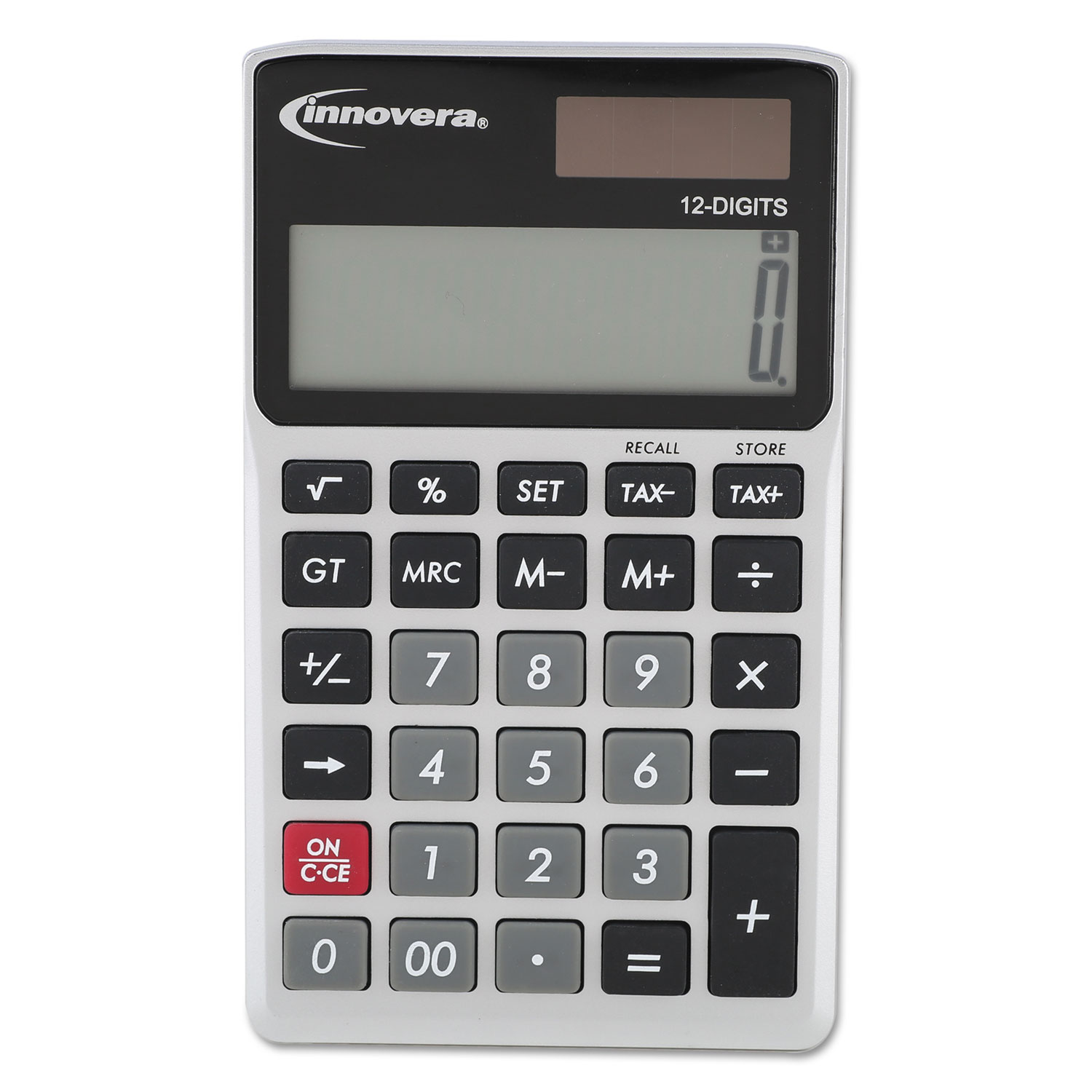 Handheld Calculator, 12-Digit LCD