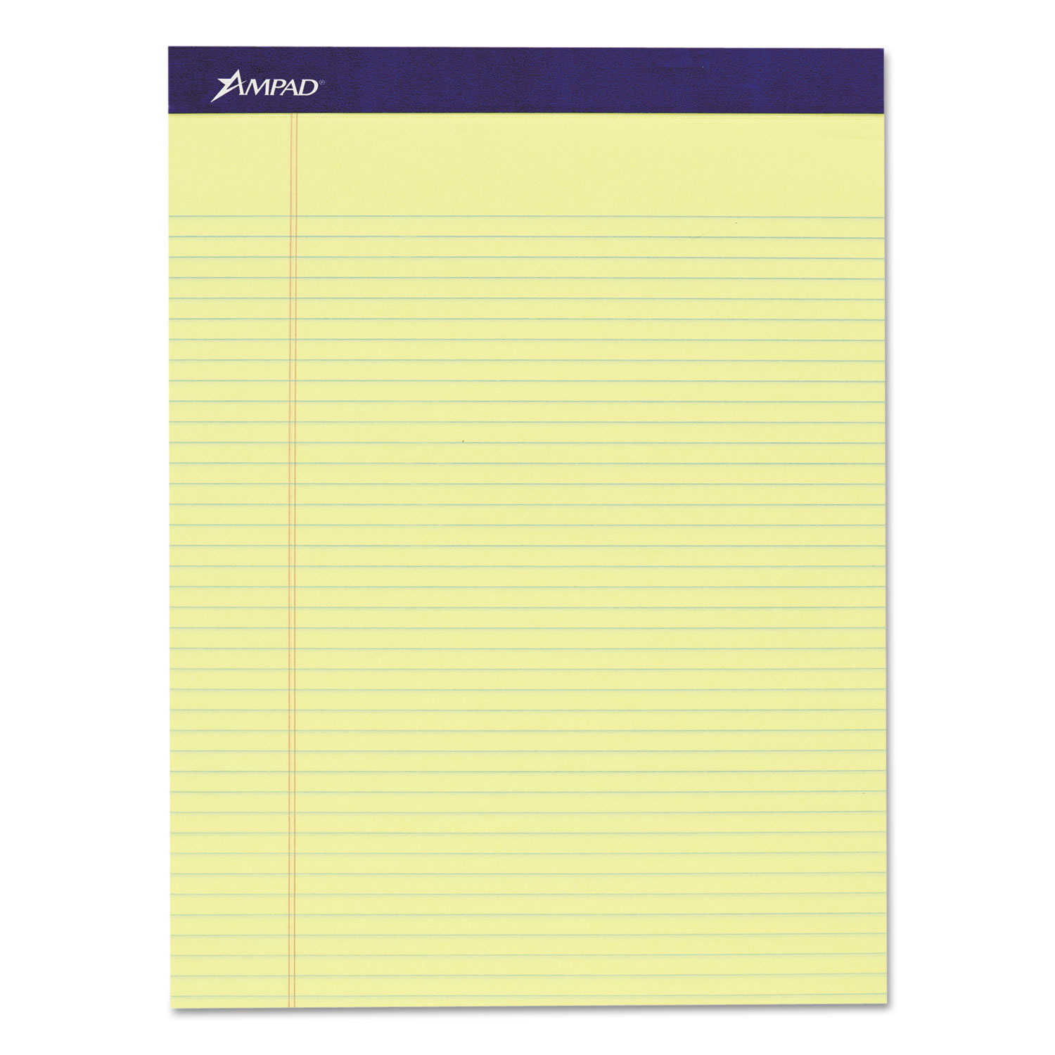  Ampad 20-215 Legal Ruled Pads, Narrow Rule, 8.5 x 11.75, Canary, 50 Sheets, 4/Pack (TOP20215) 