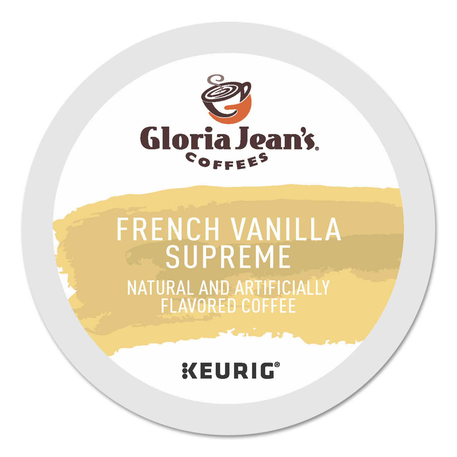  Gloria Jean's 60051-046 French Vanilla Supreme Coffee K-Cups, 24/Box (DIE60051046) 